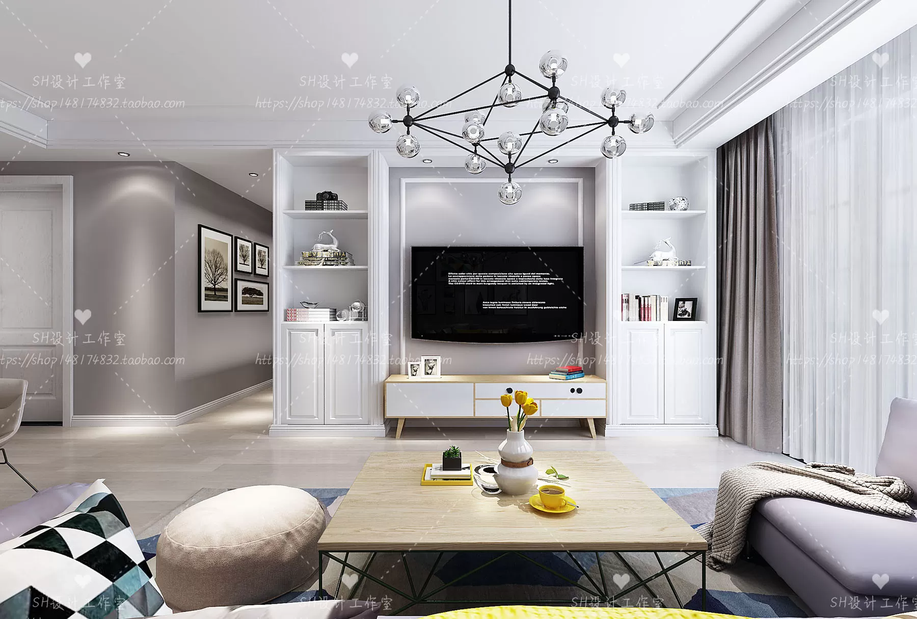 LIVING ROOM 3D SCENES – VRAY RENDER – 440 LIVING ROOM 3D SCENES – VRAY RENDER – 440