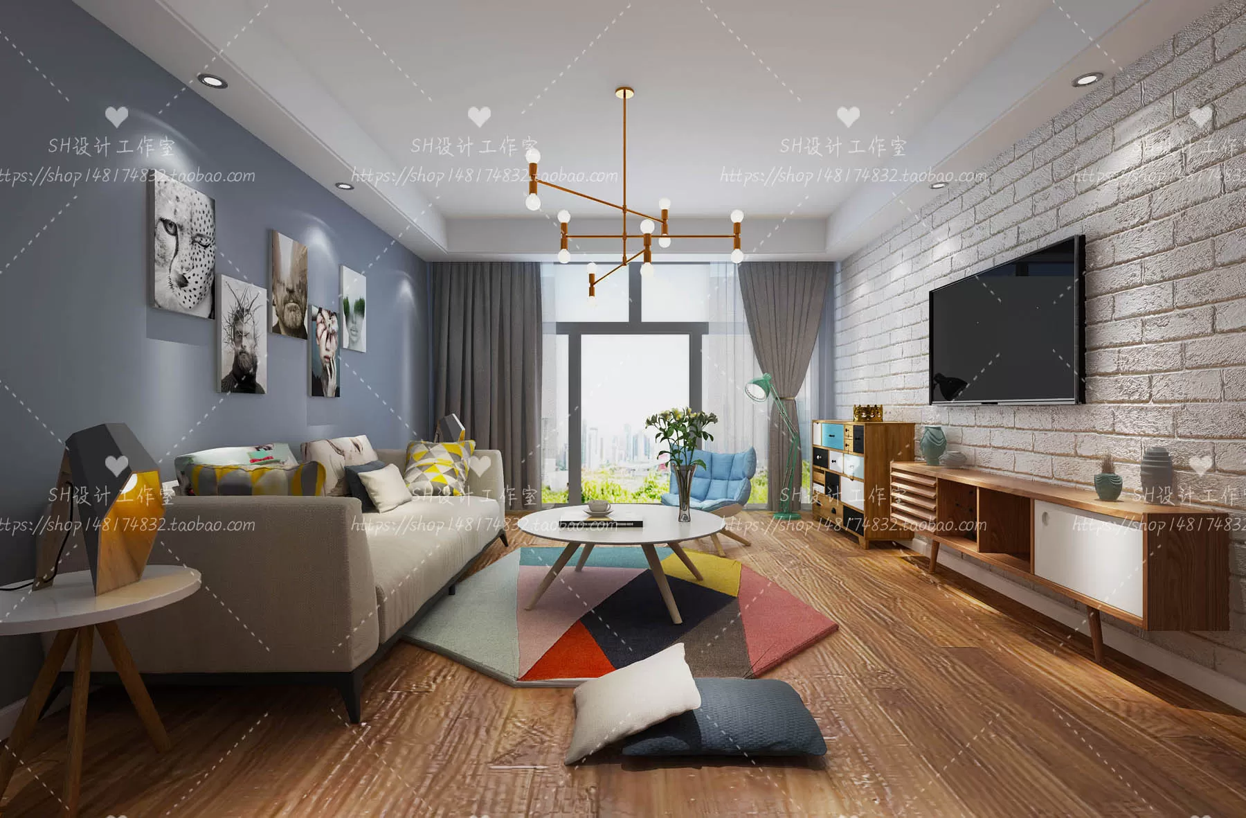 LIVING ROOM 3D SCENES – VRAY RENDER – 455 LIVING ROOM 3D SCENES – VRAY RENDER – 455