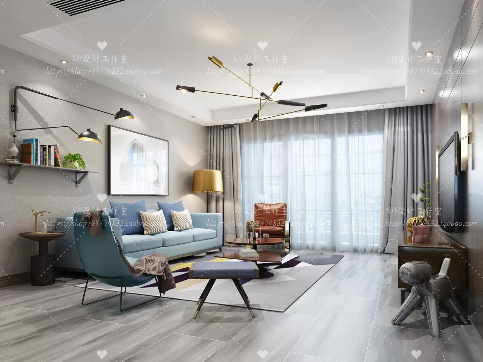 LIVING ROOM 3D SCENES – VRAY RENDER – 468 LIVING ROOM 3D SCENES – VRAY RENDER – 468