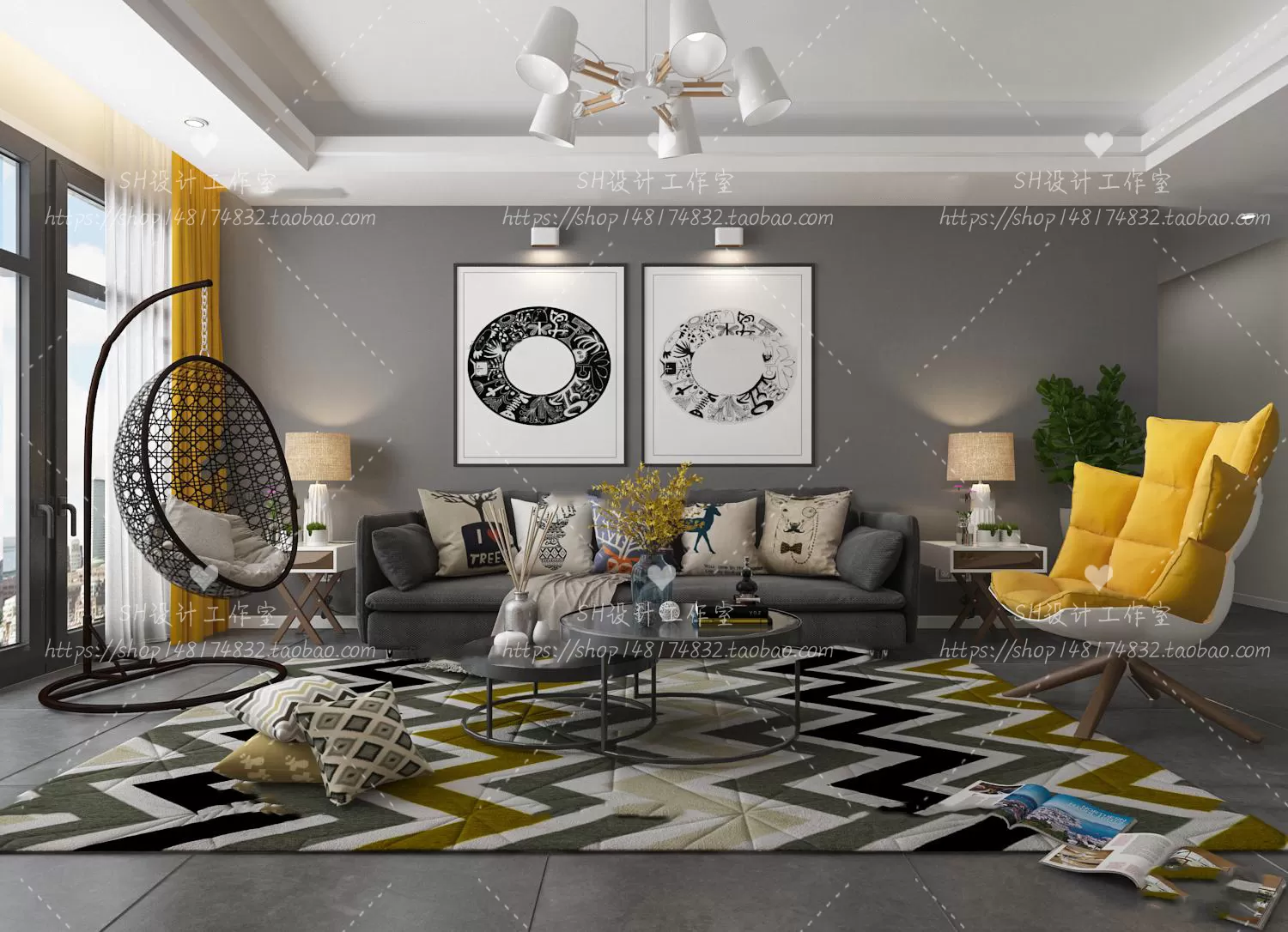 LIVING ROOM 3D SCENES – VRAY RENDER – 493 LIVING ROOM 3D SCENES – VRAY RENDER – 493