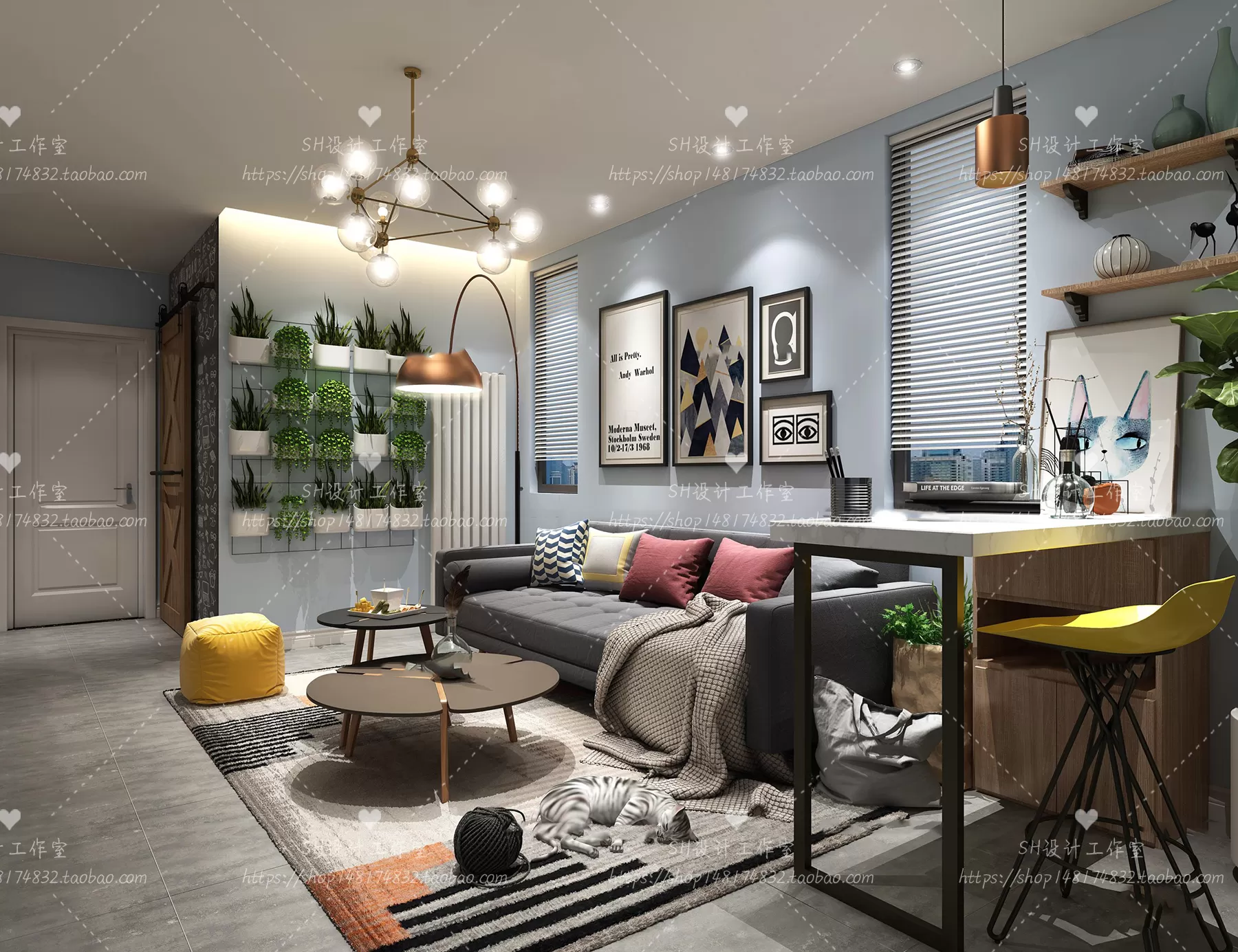 LIVING ROOM 3D SCENES – VRAY RENDER – 500 LIVING ROOM 3D SCENES – VRAY RENDER – 500