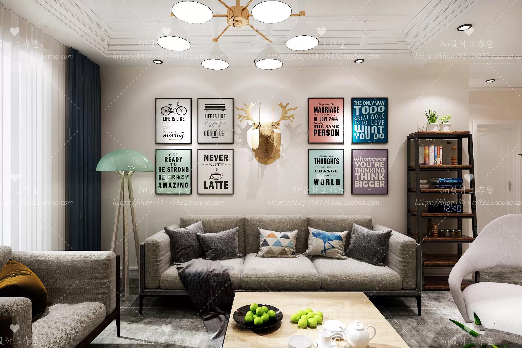 LIVING ROOM 3D SCENES – VRAY RENDER – 514 LIVING ROOM 3D SCENES – VRAY RENDER – 514