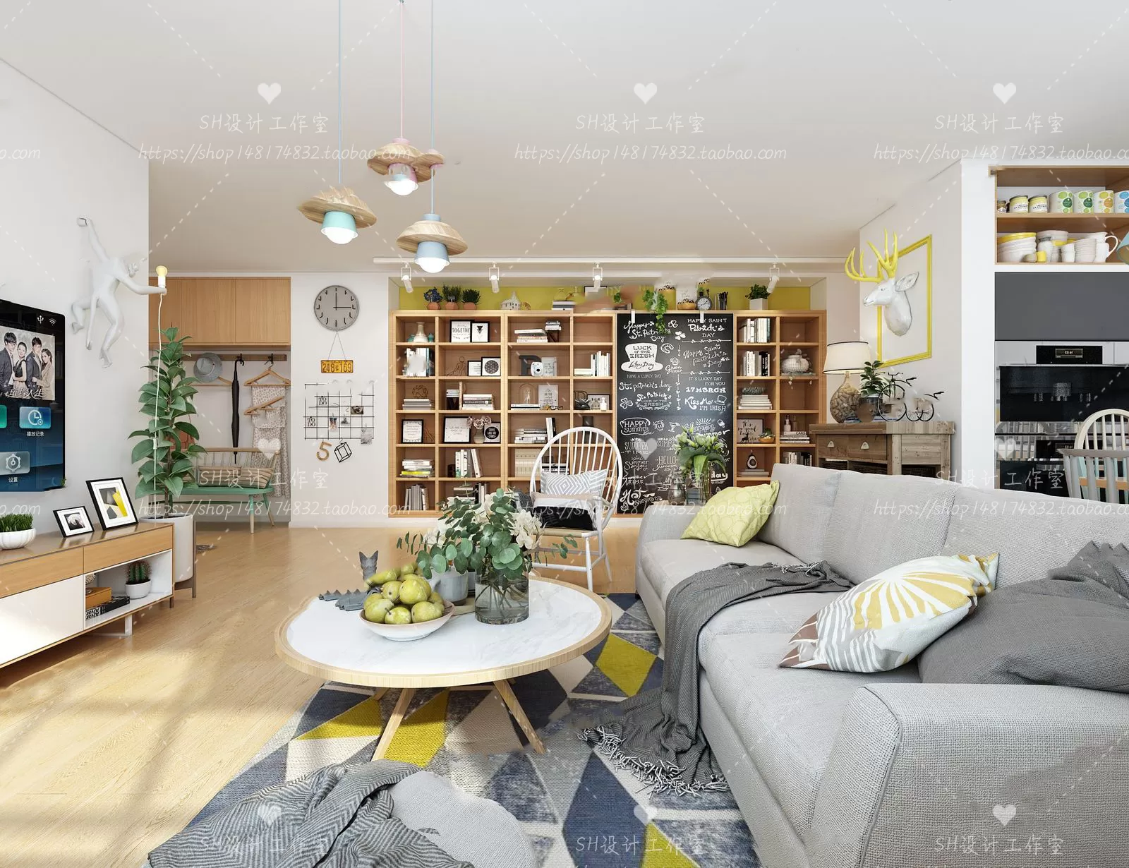 LIVING ROOM 3D SCENES – VRAY RENDER – 534 LIVING ROOM 3D SCENES – VRAY RENDER – 534