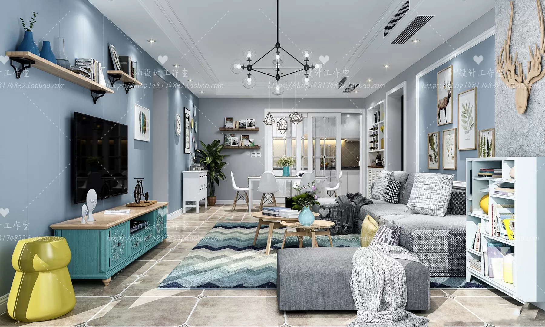 LIVING ROOM 3D SCENES – VRAY RENDER – 535 LIVING ROOM 3D SCENES – VRAY RENDER – 535