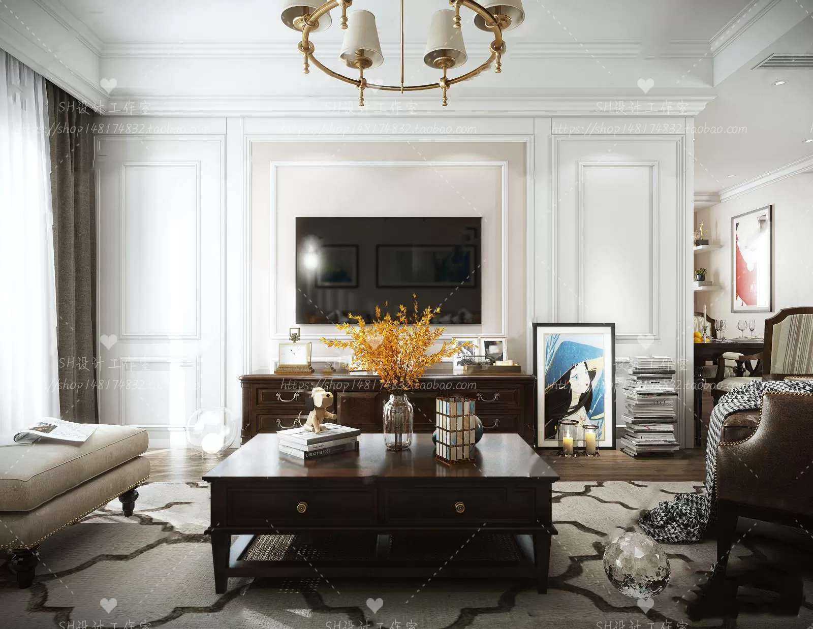 LIVING ROOM 3D SCENES – VRAY RENDER – 541 LIVING ROOM 3D SCENES – VRAY RENDER – 541