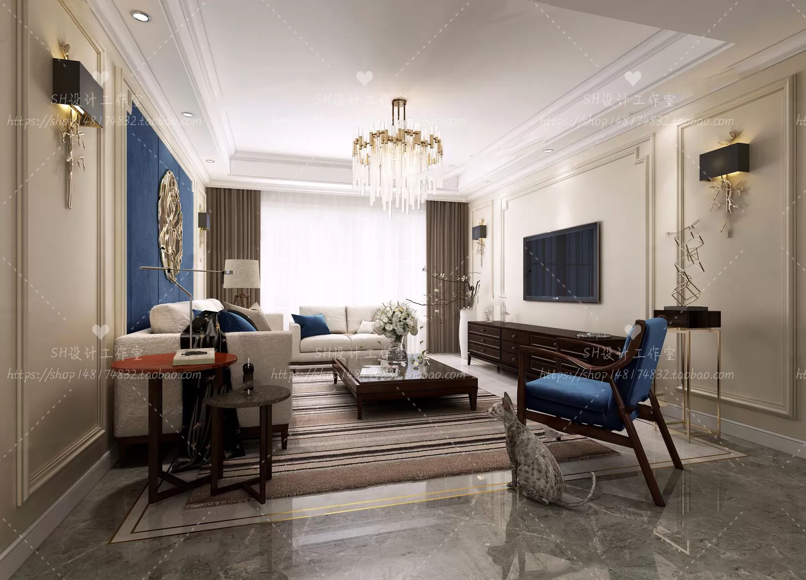 LIVING ROOM 3D SCENES – VRAY RENDER – 562 LIVING ROOM 3D SCENES – VRAY RENDER – 562