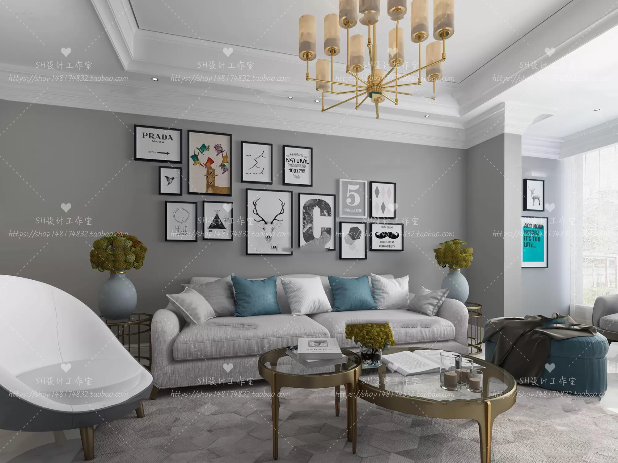 LIVING ROOM 3D SCENES – VRAY RENDER – 568 LIVING ROOM 3D SCENES – VRAY RENDER – 568