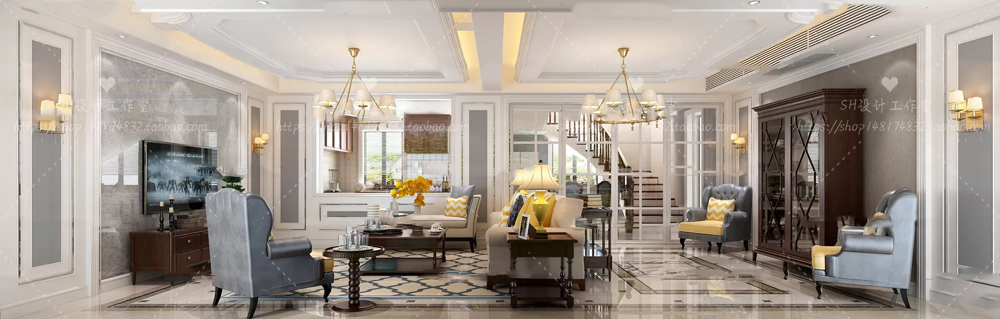 LIVING ROOM 3D SCENES – VRAY RENDER – 571 LIVING ROOM 3D SCENES – VRAY RENDER – 571