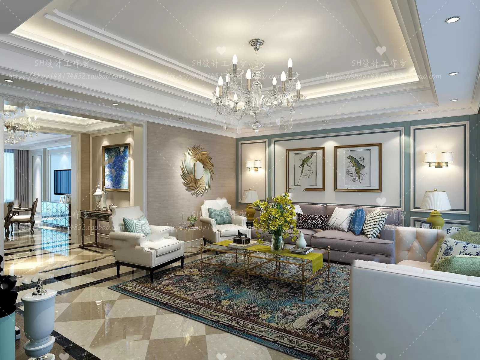 LIVING ROOM 3D SCENES – VRAY RENDER – 578 LIVING ROOM 3D SCENES – VRAY RENDER – 578