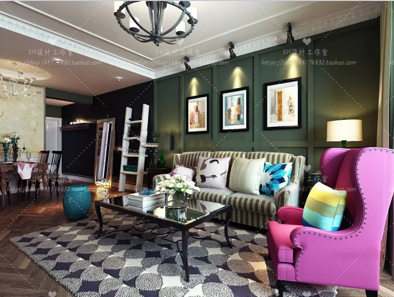 LIVING ROOM 3D SCENES – VRAY RENDER – 581 LIVING ROOM 3D SCENES – VRAY RENDER – 581