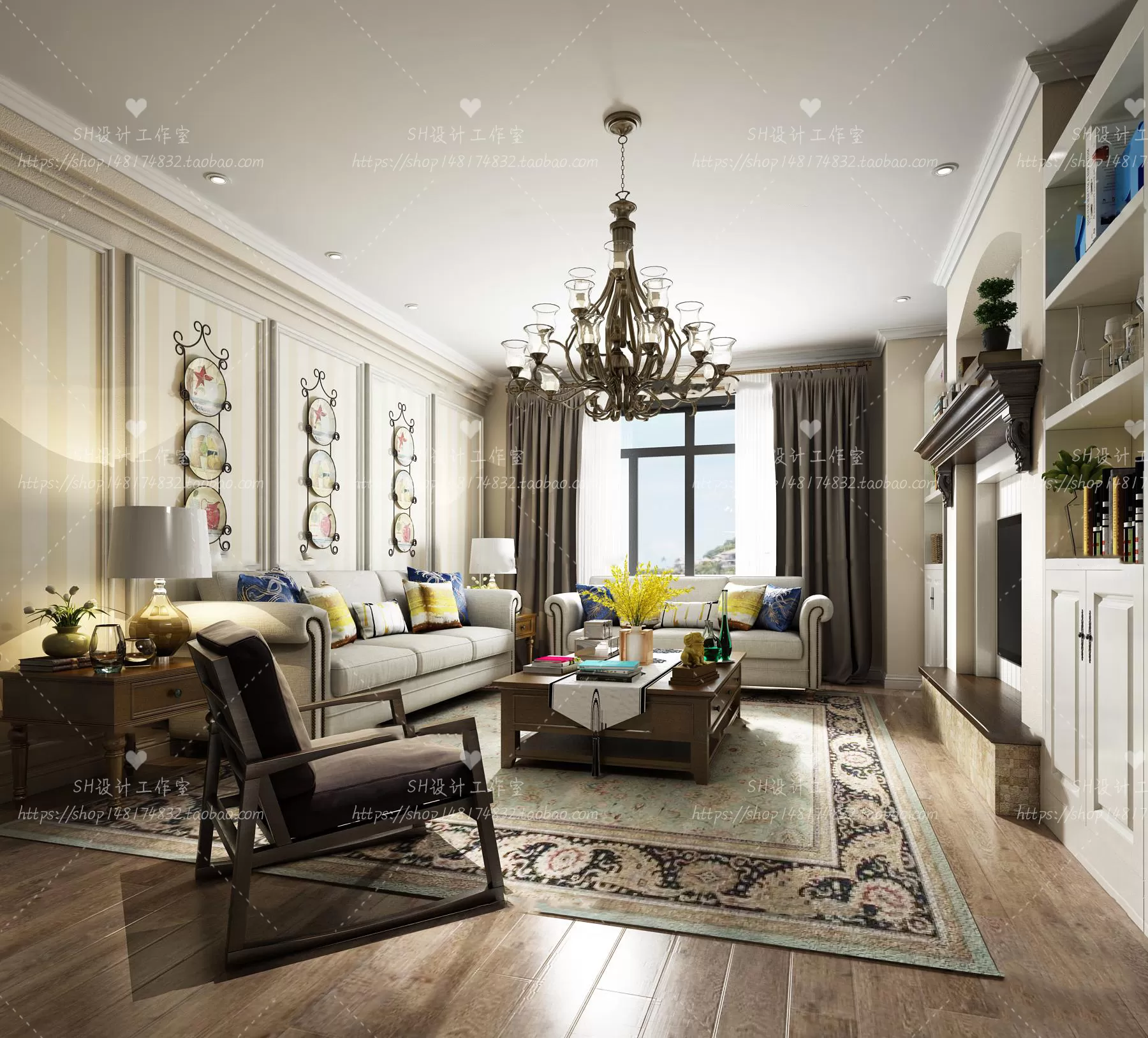 LIVING ROOM 3D SCENES – VRAY RENDER – 582 LIVING ROOM 3D SCENES – VRAY RENDER – 582