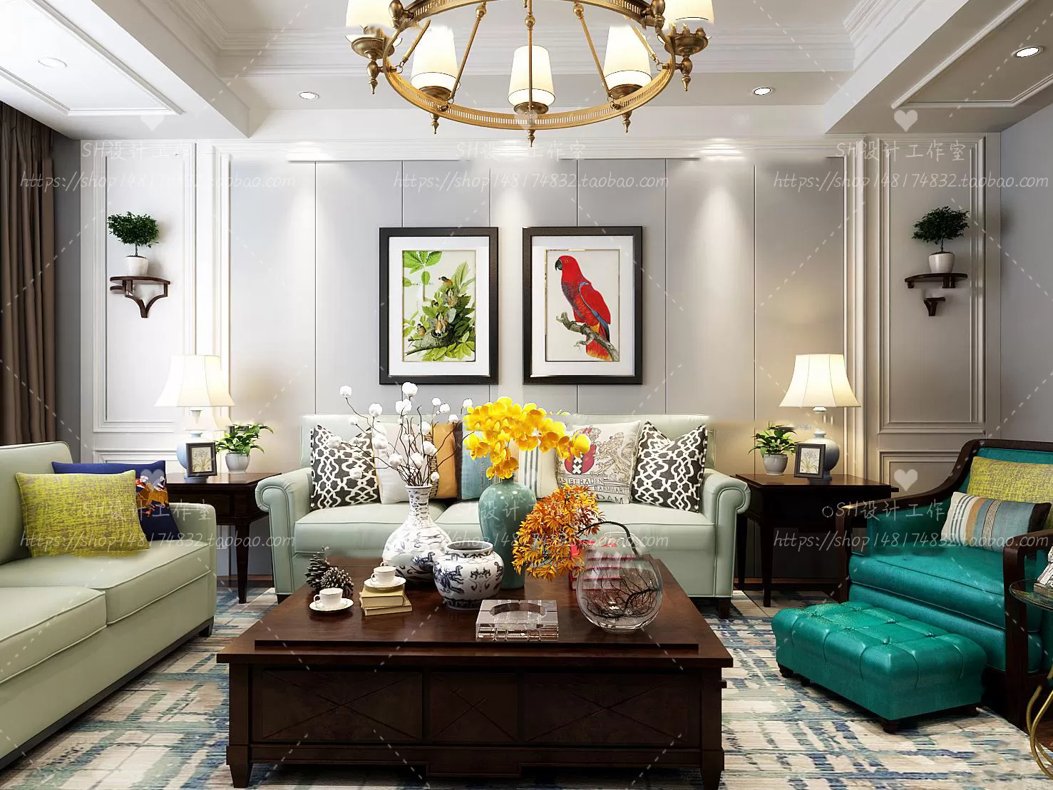 LIVING ROOM 3D SCENES – VRAY RENDER – 598 LIVING ROOM 3D SCENES – VRAY RENDER – 598