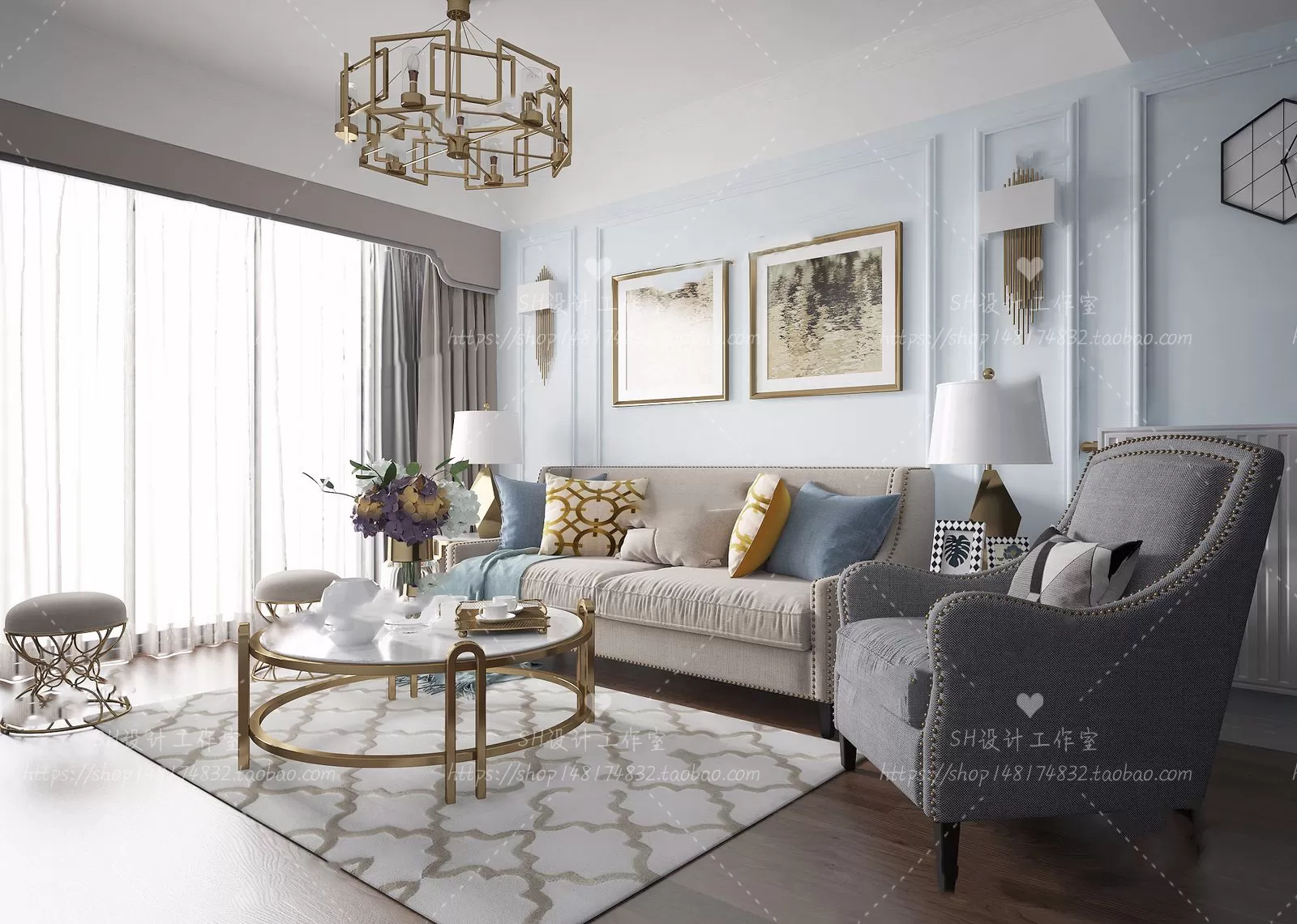 LIVING ROOM 3D SCENES – VRAY RENDER – 614 LIVING ROOM 3D SCENES – VRAY RENDER – 614