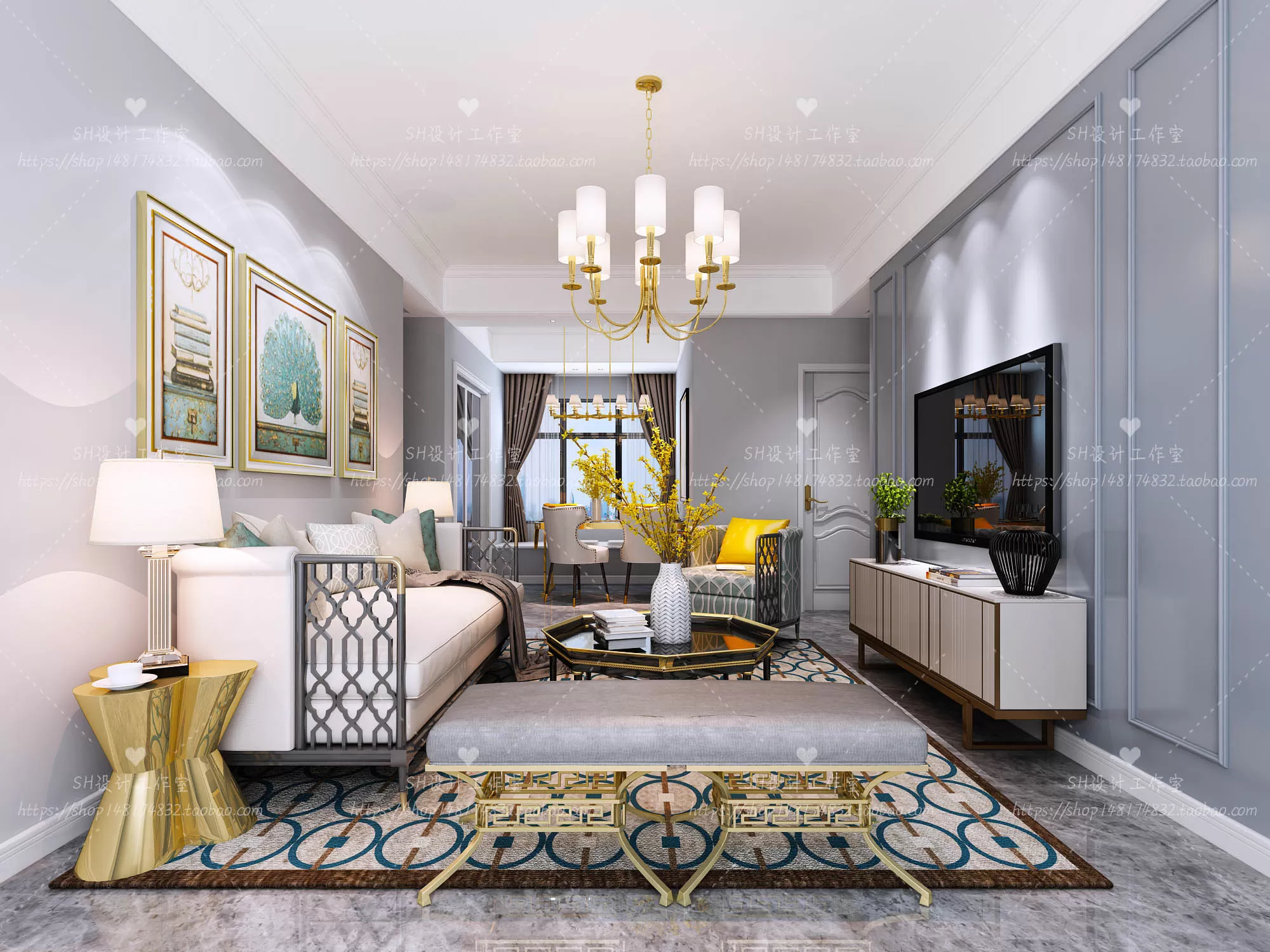 LIVING ROOM 3D SCENES – VRAY RENDER – 637 LIVING ROOM 3D SCENES – VRAY RENDER – 637