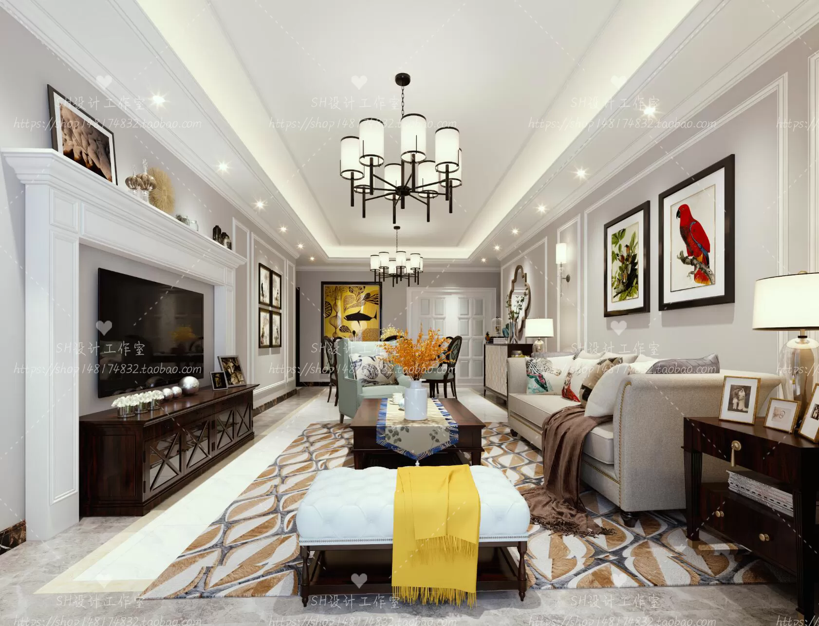 LIVING ROOM 3D SCENES – VRAY RENDER – 639 LIVING ROOM 3D SCENES – VRAY RENDER – 639