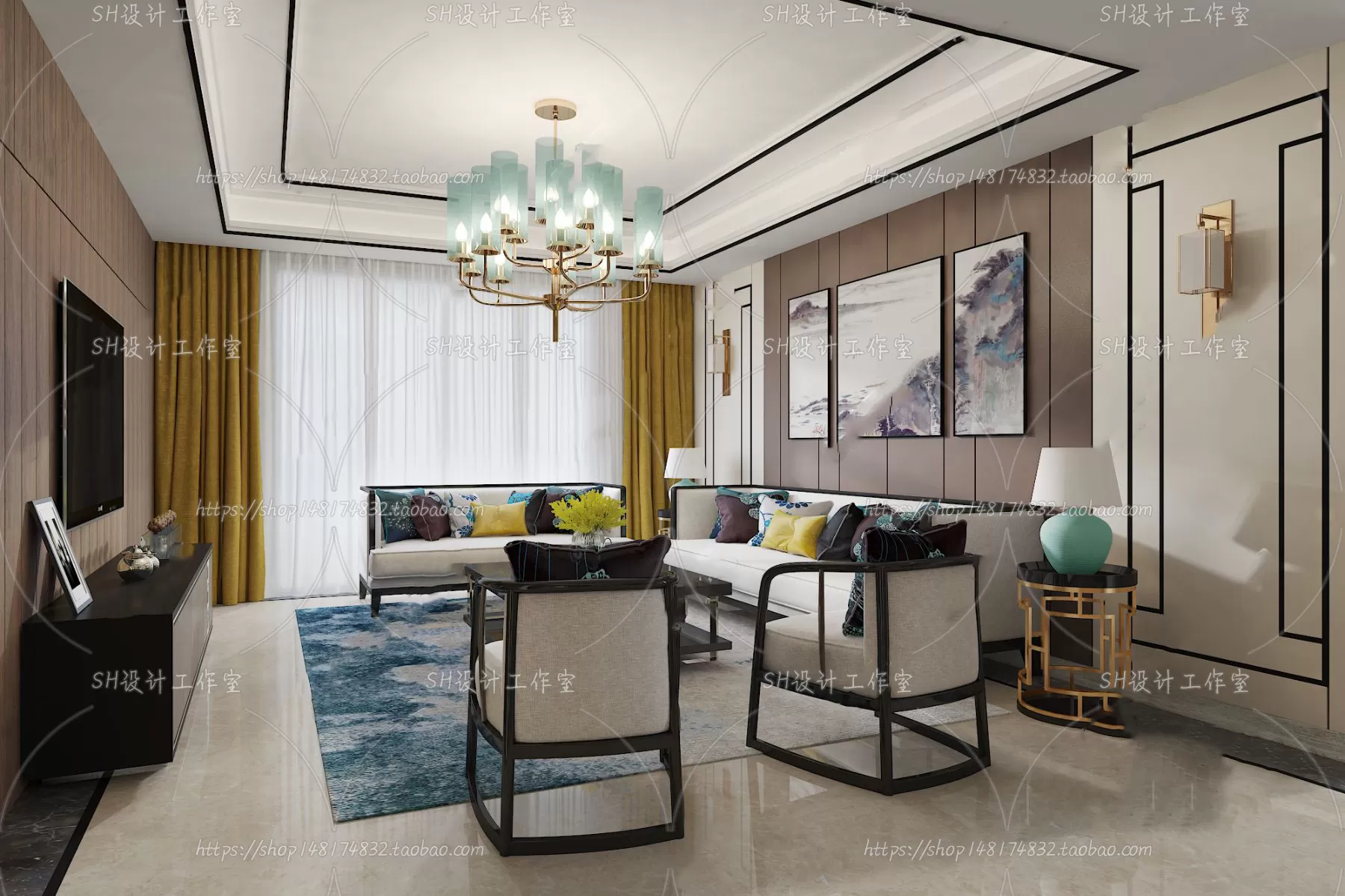 LIVING ROOM 3D SCENES – VRAY RENDER – 662 LIVING ROOM 3D SCENES – VRAY RENDER – 662