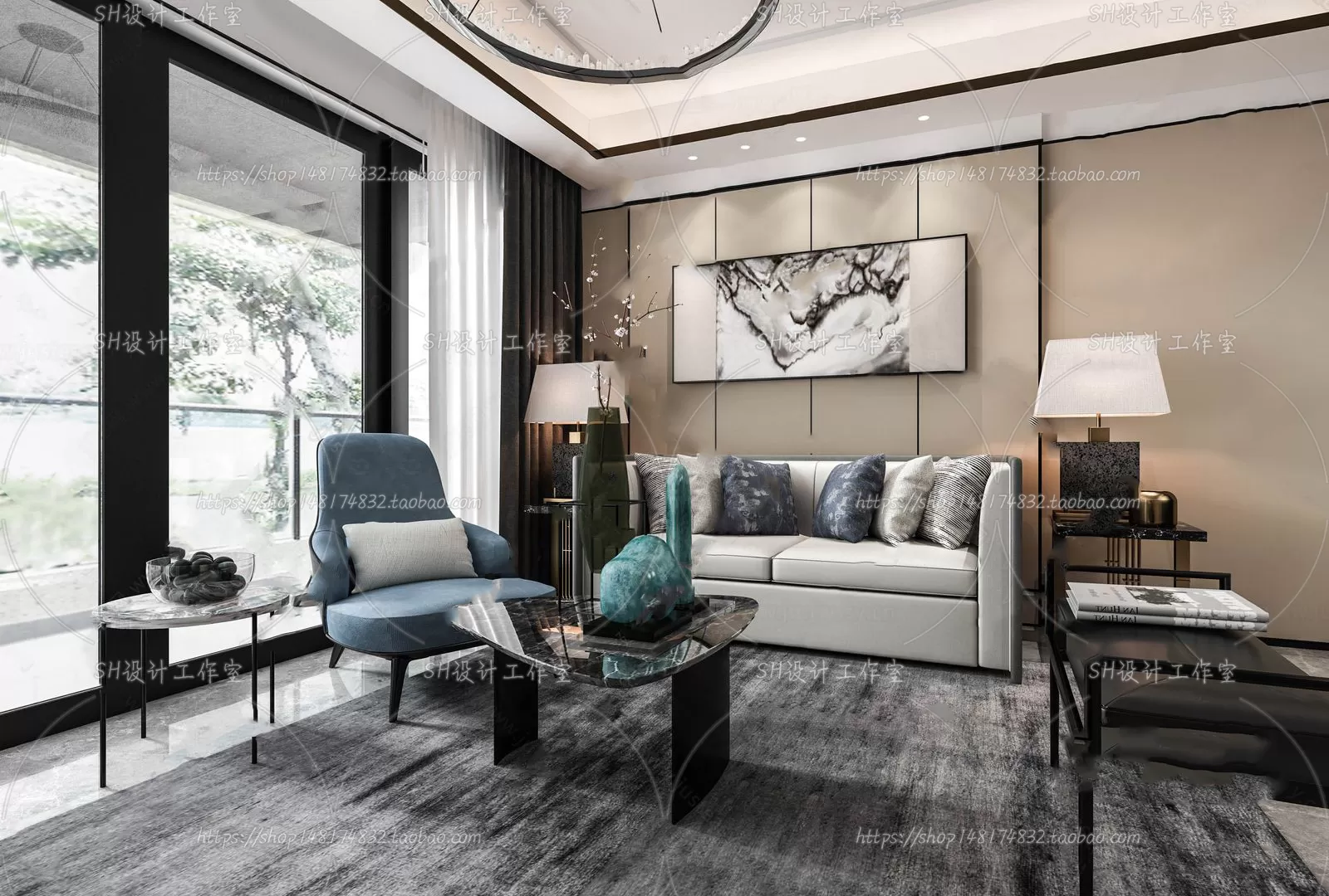 LIVING ROOM 3D SCENES – VRAY RENDER – 676 LIVING ROOM 3D SCENES – VRAY RENDER – 676