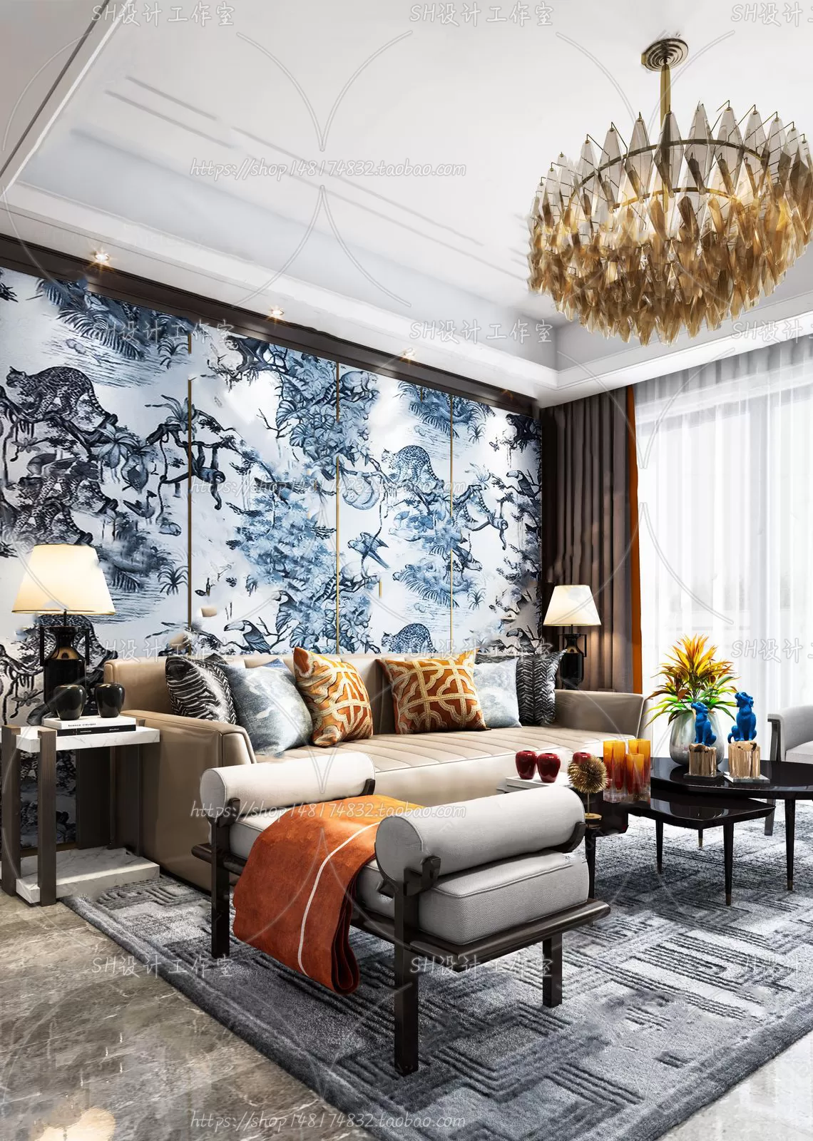 LIVING ROOM 3D SCENES – VRAY RENDER – 682 LIVING ROOM 3D SCENES – VRAY RENDER – 682