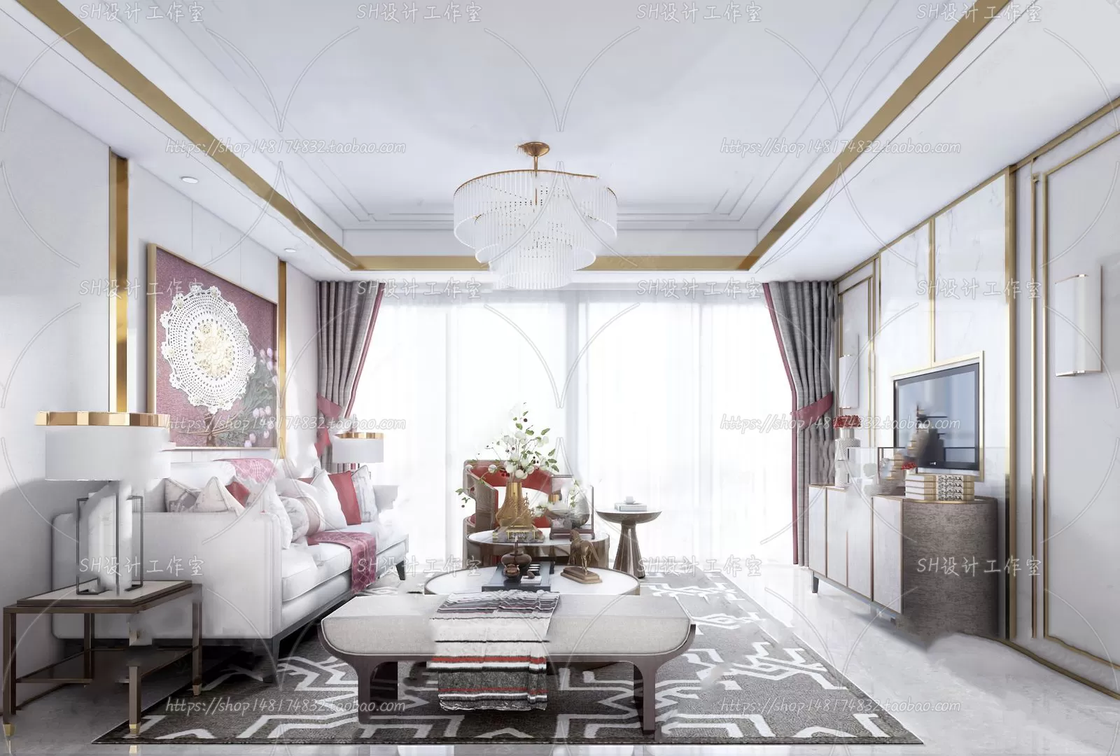 LIVING ROOM 3D SCENES – VRAY RENDER – 683 LIVING ROOM 3D SCENES – VRAY RENDER – 683