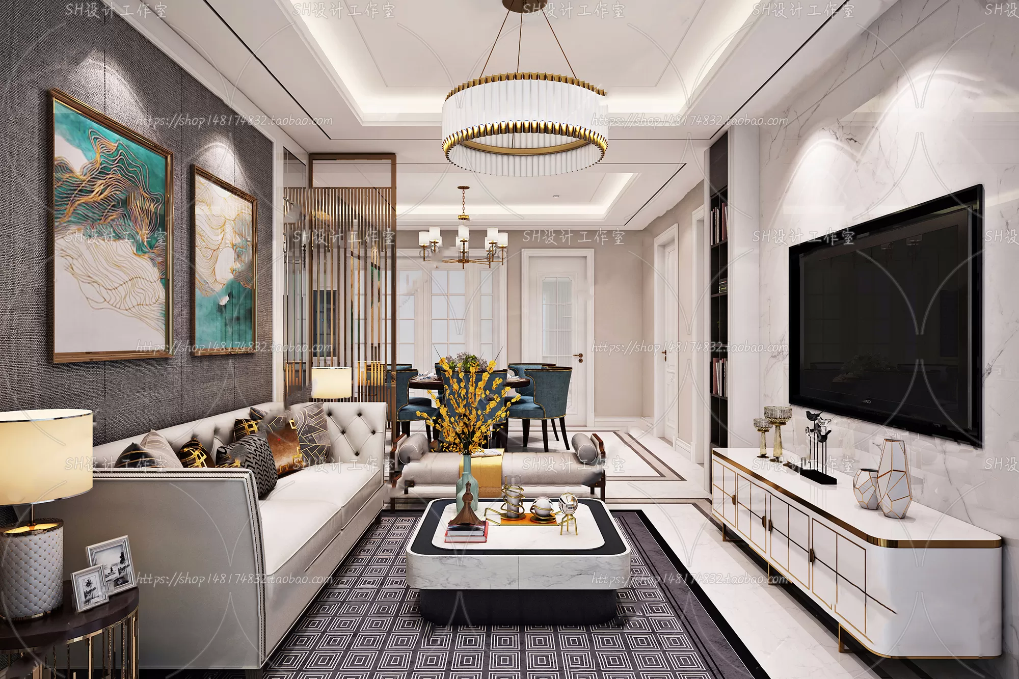 LIVING ROOM 3D SCENES – VRAY RENDER – 718 LIVING ROOM 3D SCENES – VRAY RENDER – 718