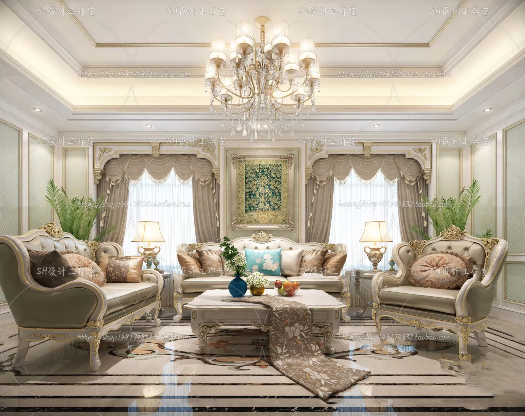 LIVING ROOM 3D SCENES – VRAY RENDER – 725 LIVING ROOM 3D SCENES – VRAY RENDER – 725