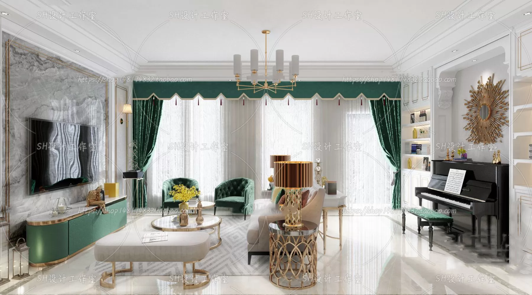 LIVING ROOM 3D SCENES – VRAY RENDER – 728 LIVING ROOM 3D SCENES – VRAY RENDER – 728