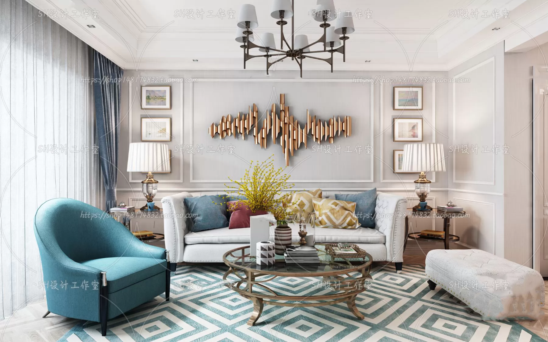 LIVING ROOM 3D SCENES – VRAY RENDER – 729 LIVING ROOM 3D SCENES – VRAY RENDER – 729