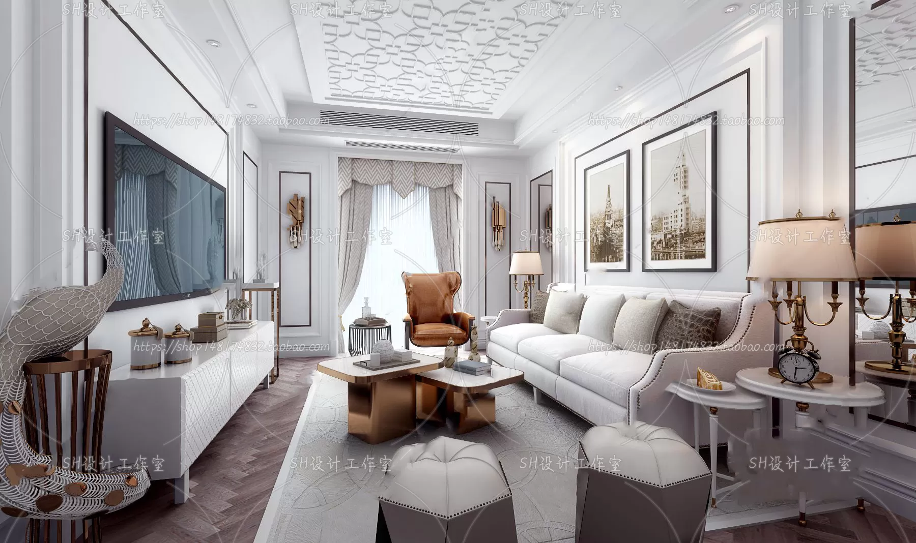 LIVING ROOM 3D SCENES – VRAY RENDER – 733 LIVING ROOM 3D SCENES – VRAY RENDER – 733