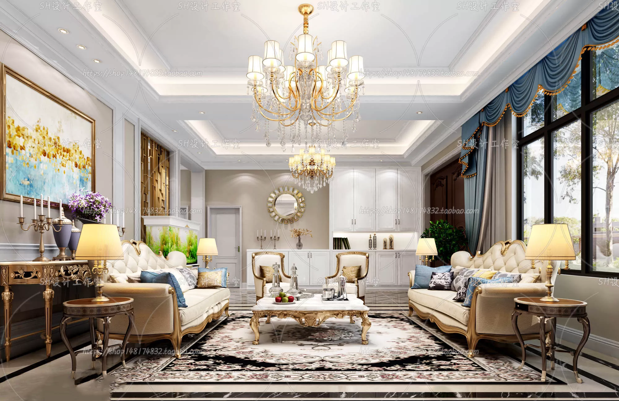 LIVING ROOM 3D SCENES – VRAY RENDER – 739 LIVING ROOM 3D SCENES – VRAY RENDER – 739