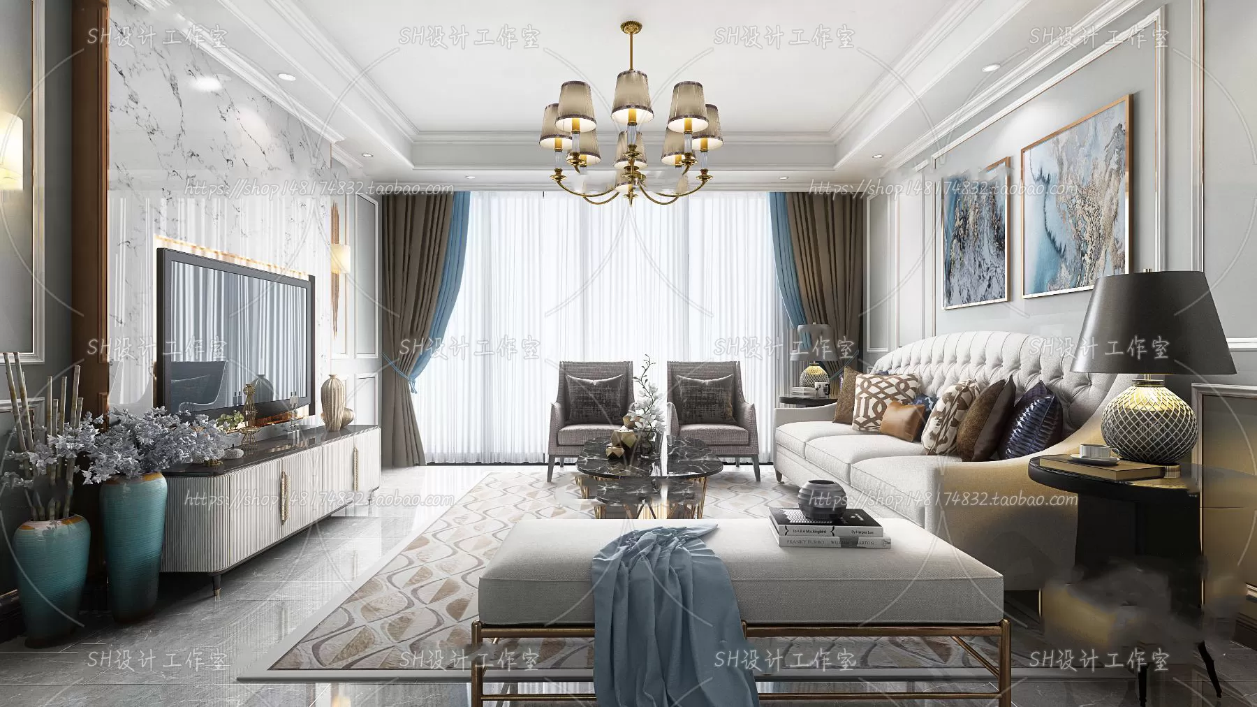 LIVING ROOM 3D SCENES – VRAY RENDER – 744 LIVING ROOM 3D SCENES – VRAY RENDER – 744