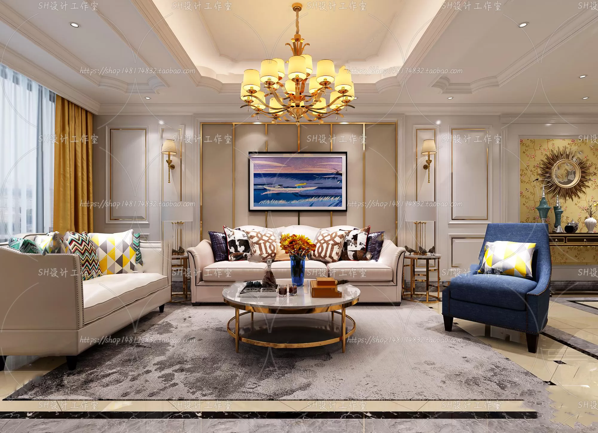 LIVING ROOM 3D SCENES – VRAY RENDER – 750 LIVING ROOM 3D SCENES – VRAY RENDER – 750