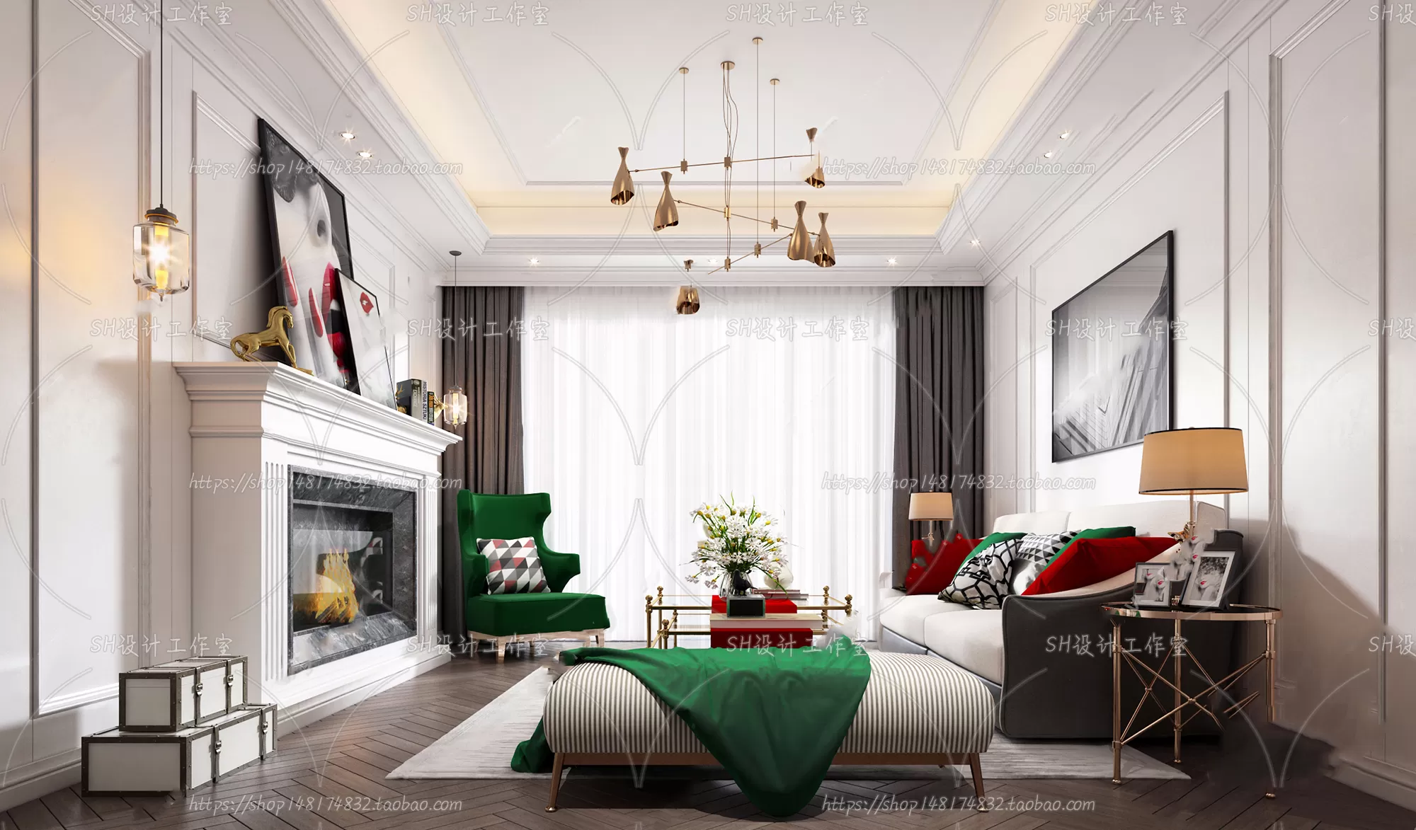 LIVING ROOM 3D SCENES – VRAY RENDER – 751 LIVING ROOM 3D SCENES – VRAY RENDER – 751