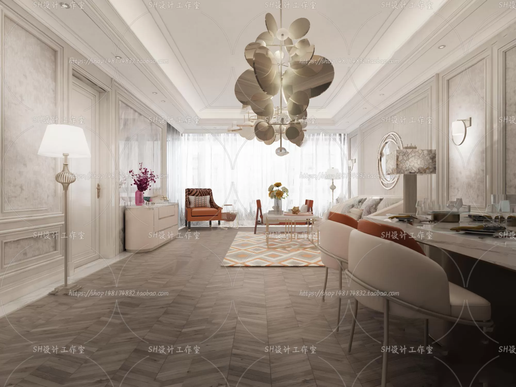 LIVING ROOM 3D SCENES – VRAY RENDER – 752 LIVING ROOM 3D SCENES – VRAY RENDER – 752