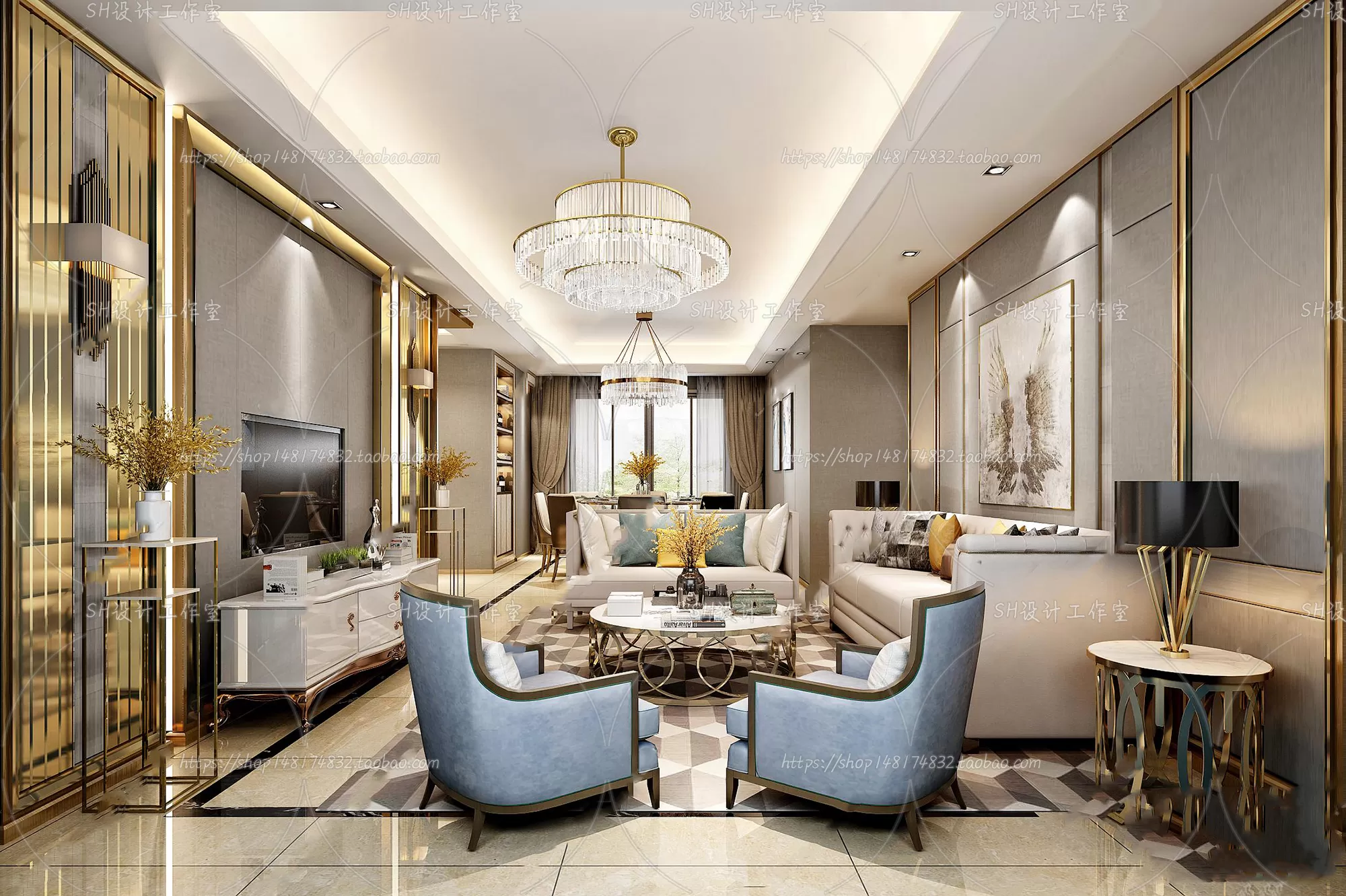 LIVING ROOM 3D SCENES – VRAY RENDER – 754 LIVING ROOM 3D SCENES – VRAY RENDER – 754