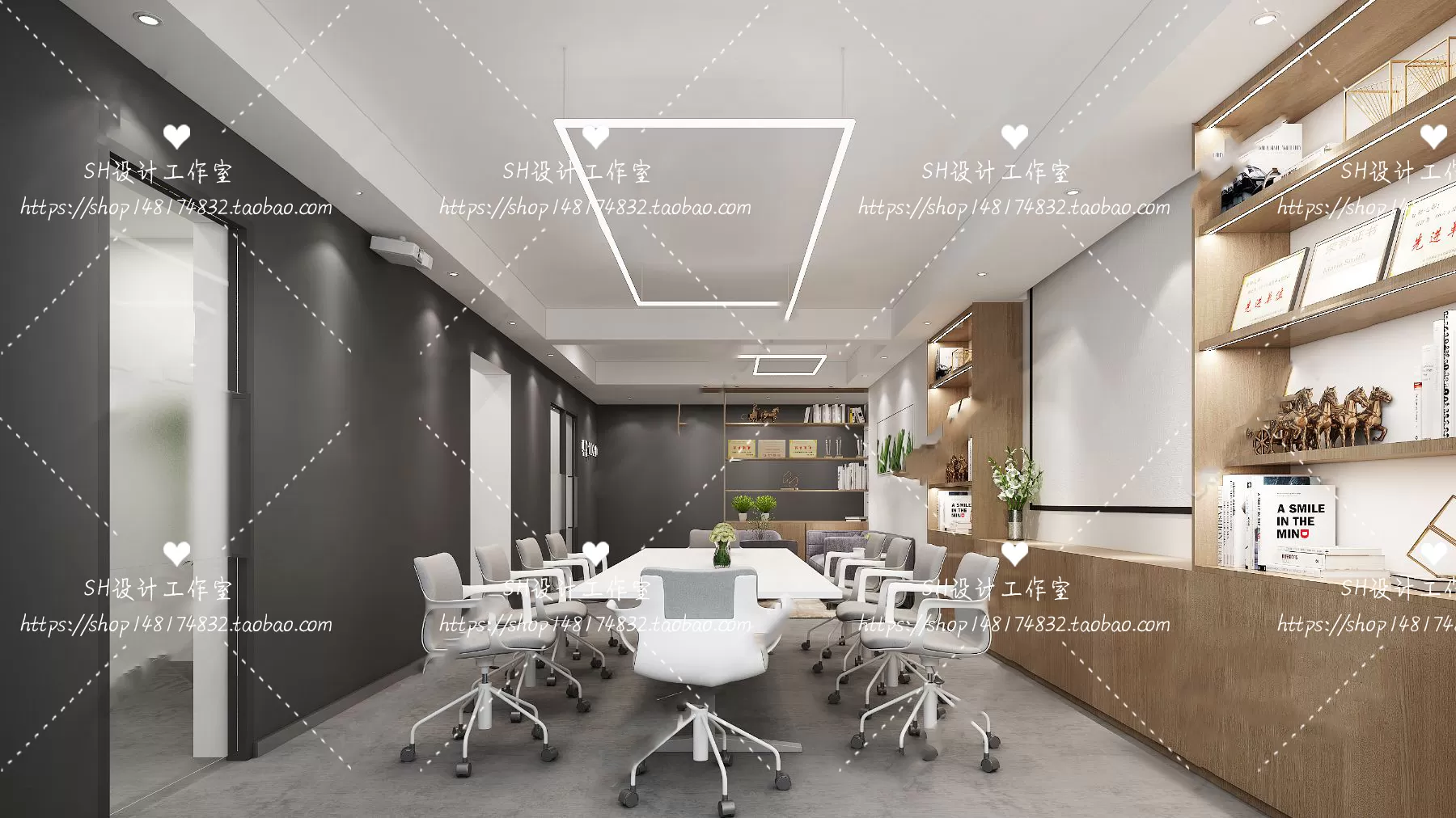 MEETING ROOM 3D SCENES – VRAY RENDER – 03