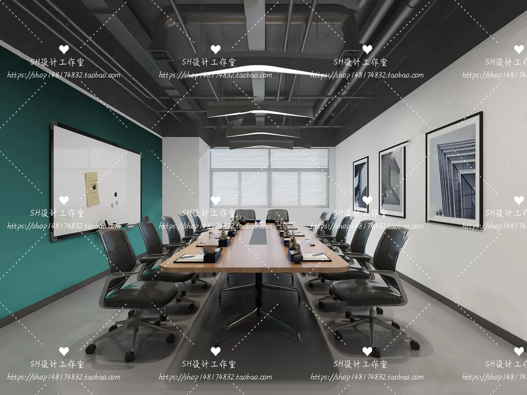 MEETING ROOM 3D SCENES – VRAY RENDER – 06