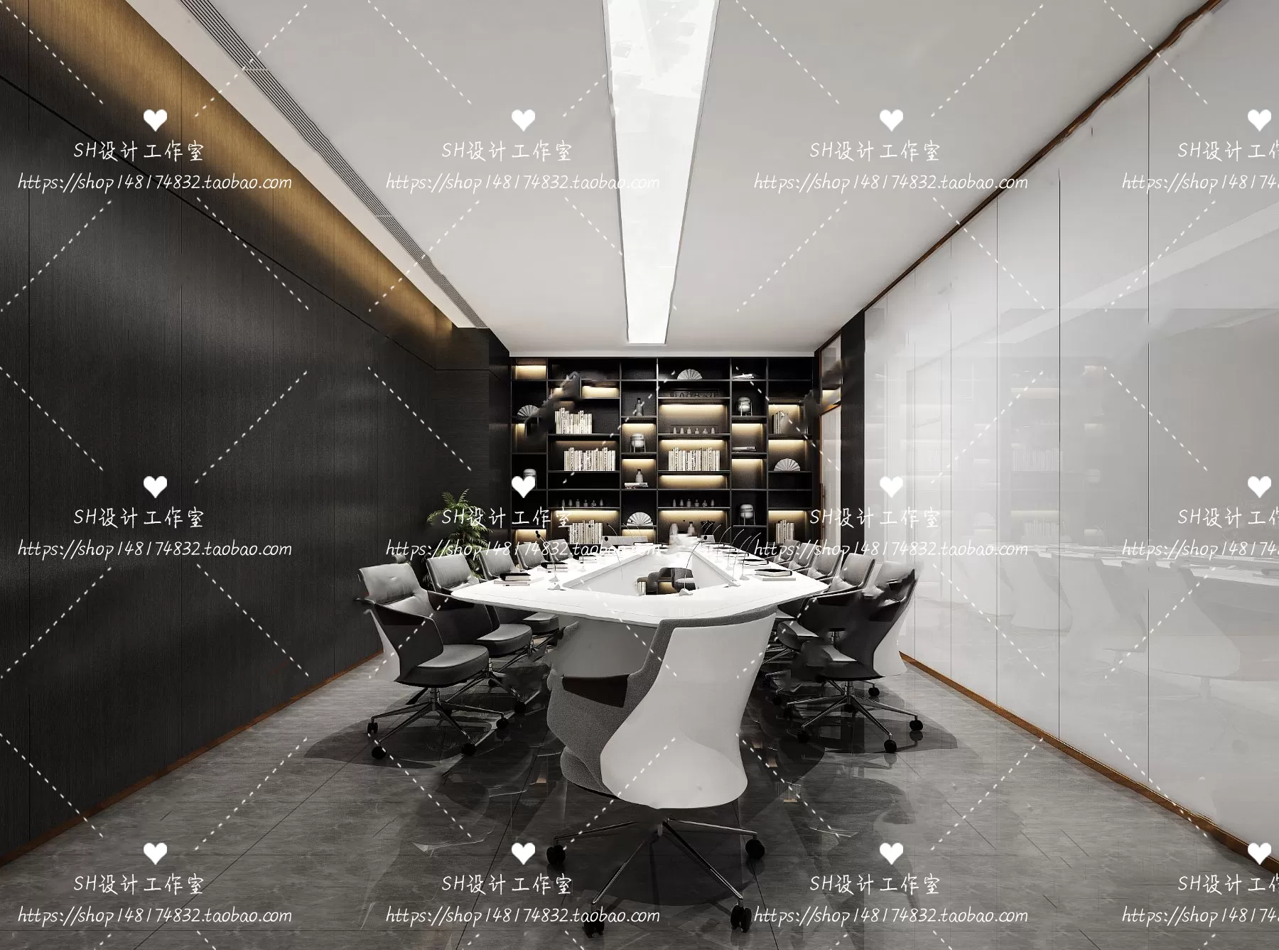 MEETING ROOM 3D SCENES – VRAY RENDER – 08