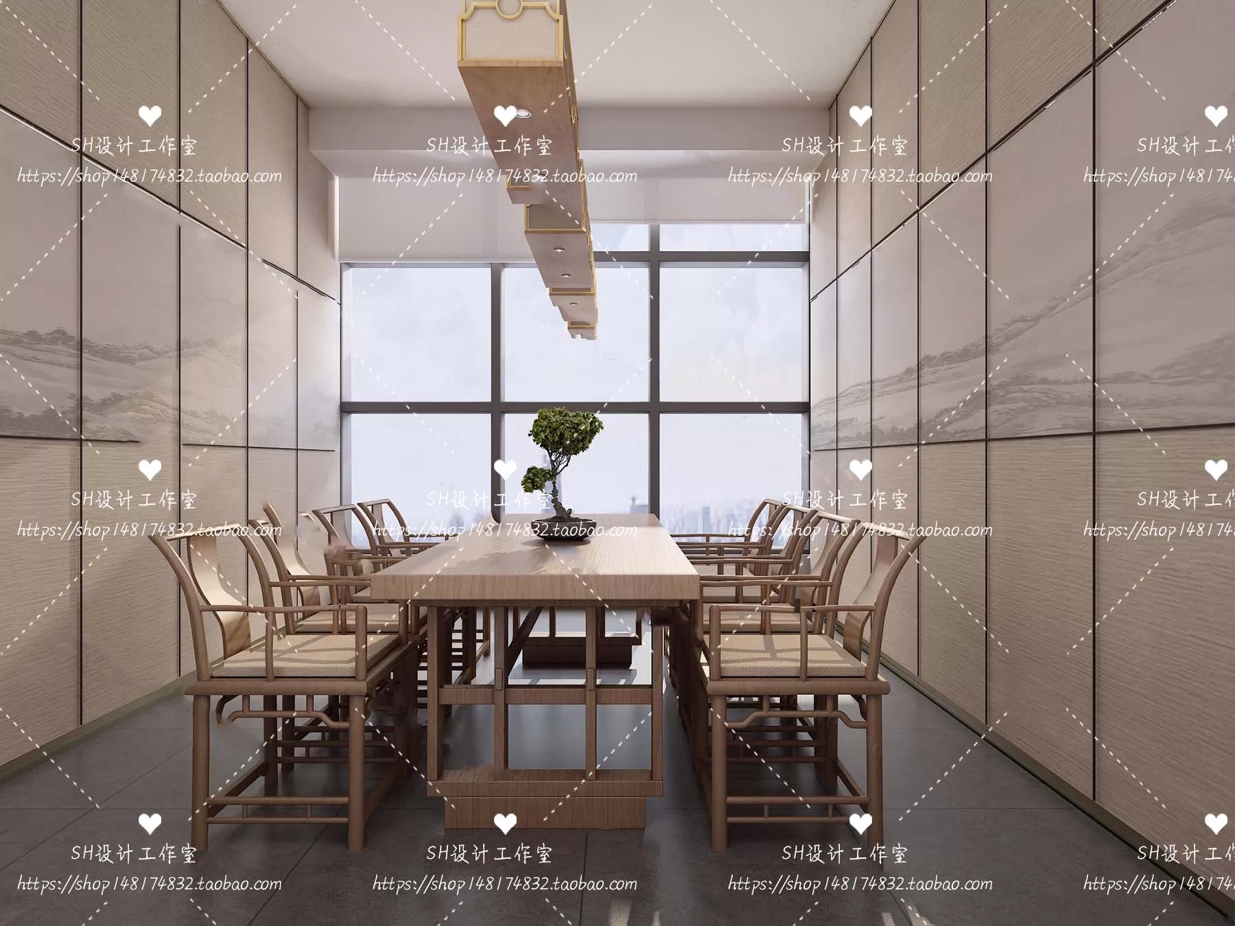 MEETING ROOM 3D SCENES – VRAY RENDER – 100