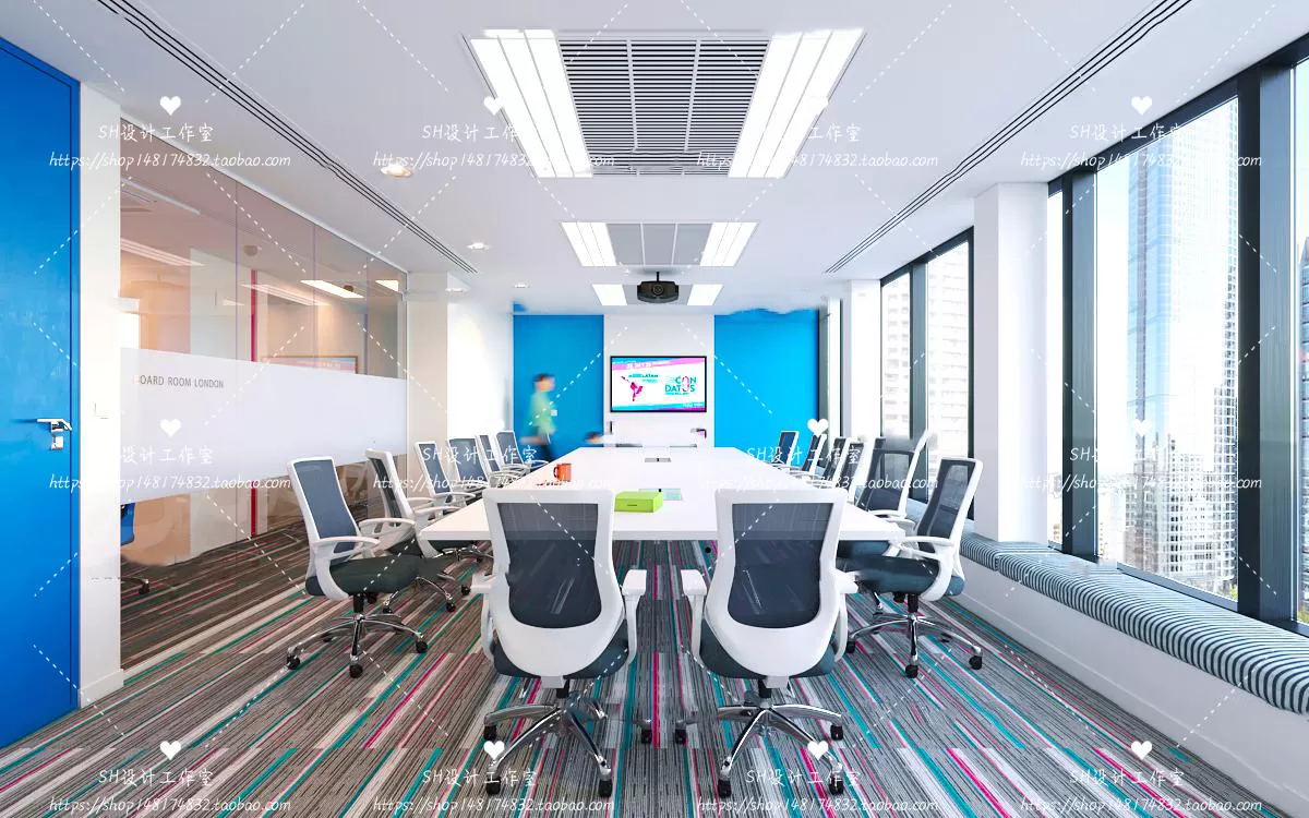 MEETING ROOM 3D SCENES – VRAY RENDER – 24