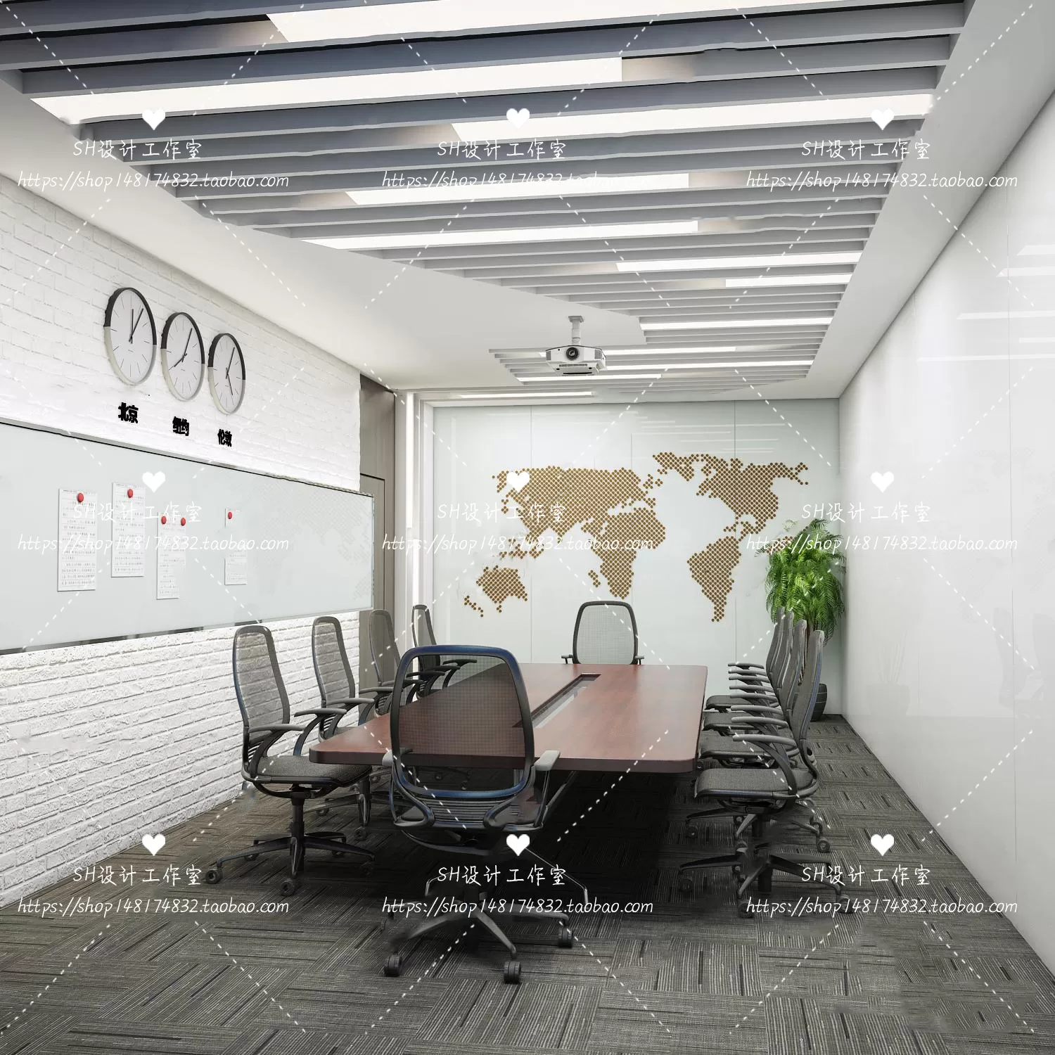 MEETING ROOM 3D SCENES – VRAY RENDER – 29