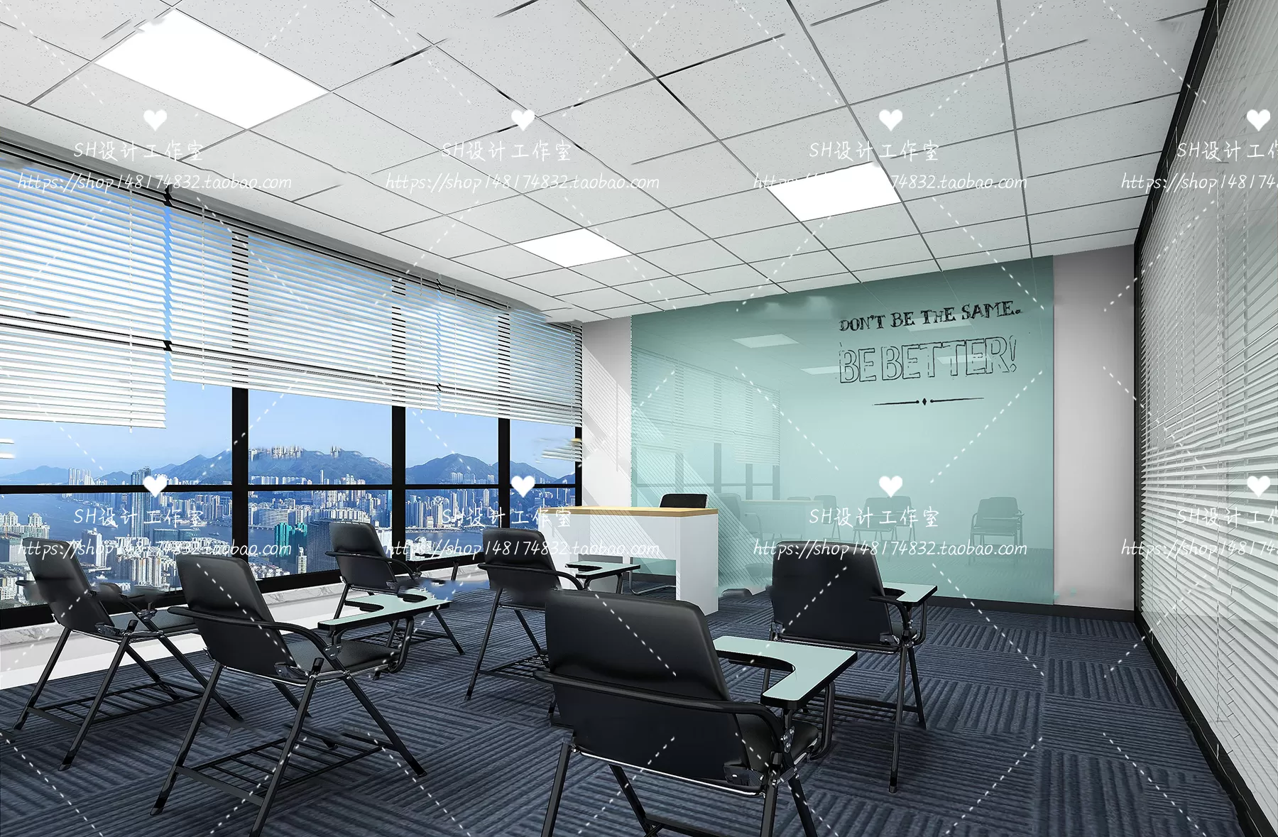 MEETING ROOM 3D SCENES – VRAY RENDER – 33