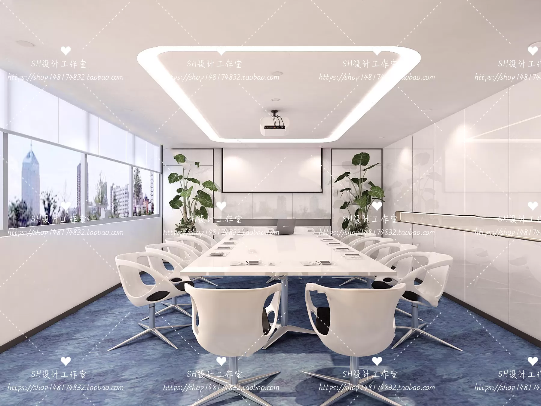 MEETING ROOM 3D SCENES – VRAY RENDER – 35