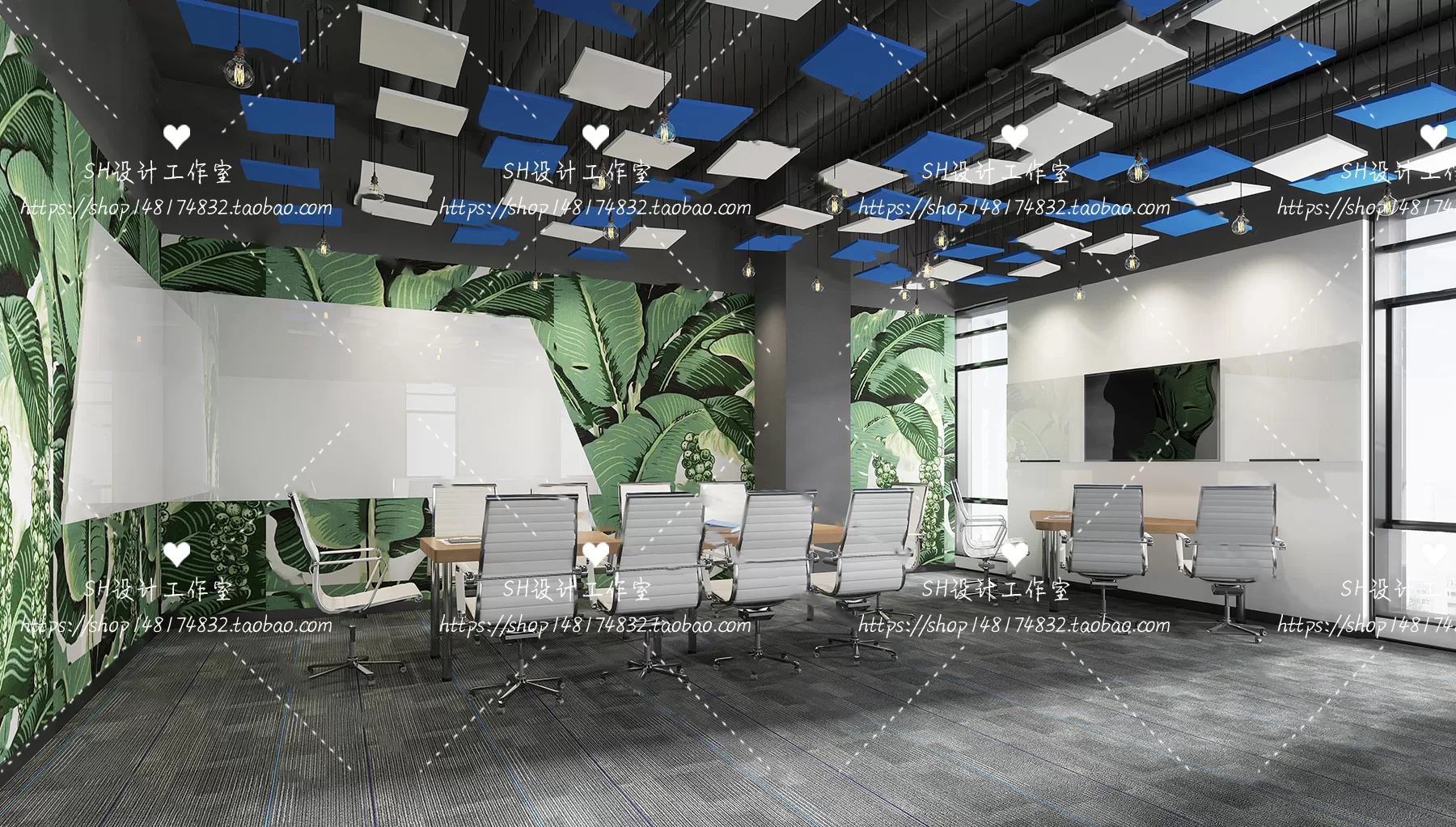 MEETING ROOM 3D SCENES – VRAY RENDER – 36