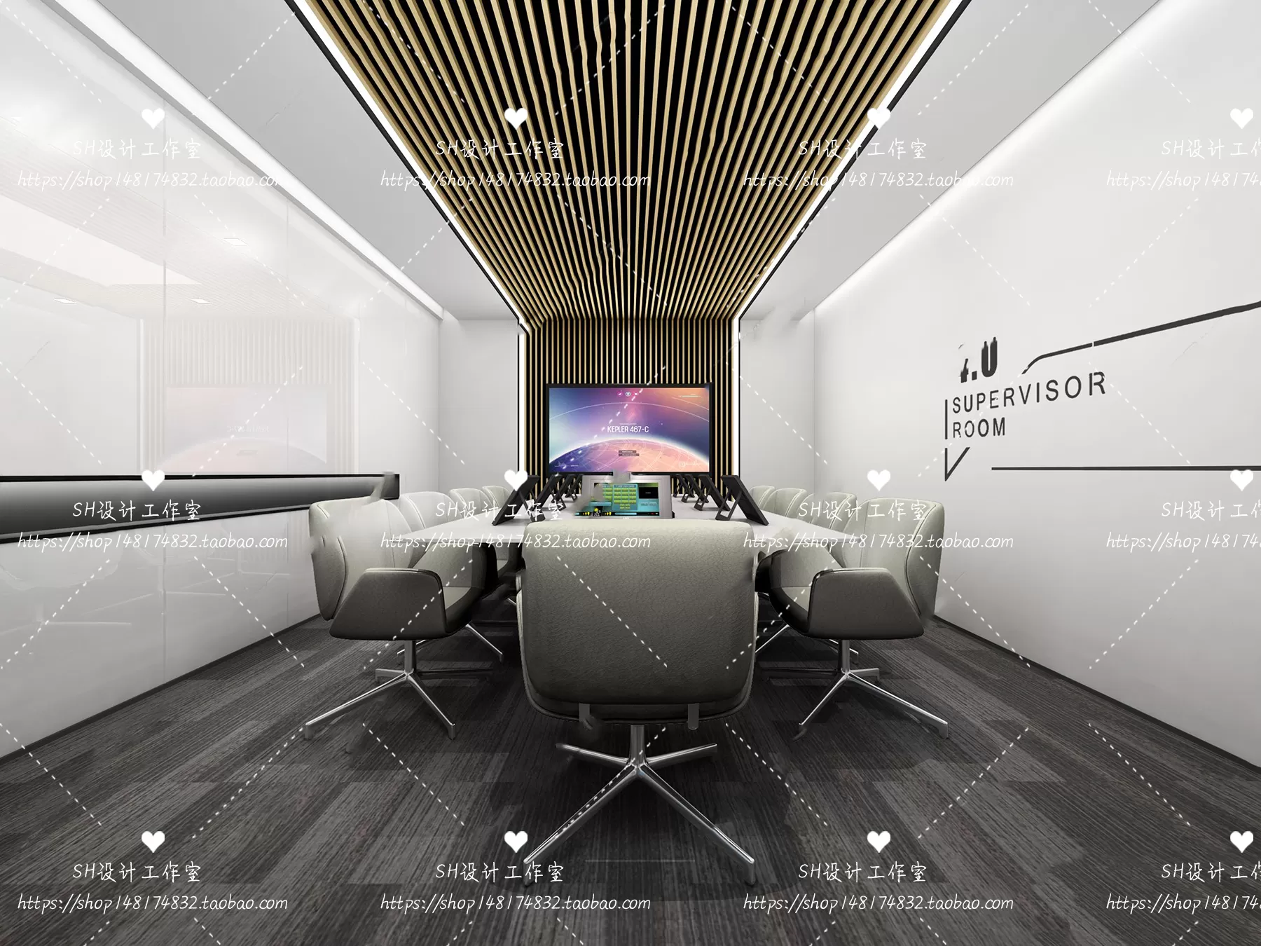 MEETING ROOM 3D SCENES – VRAY RENDER – 40