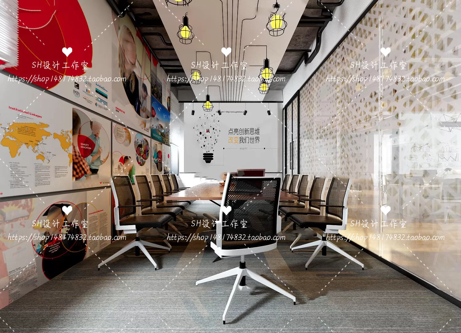 MEETING ROOM 3D SCENES – VRAY RENDER – 50