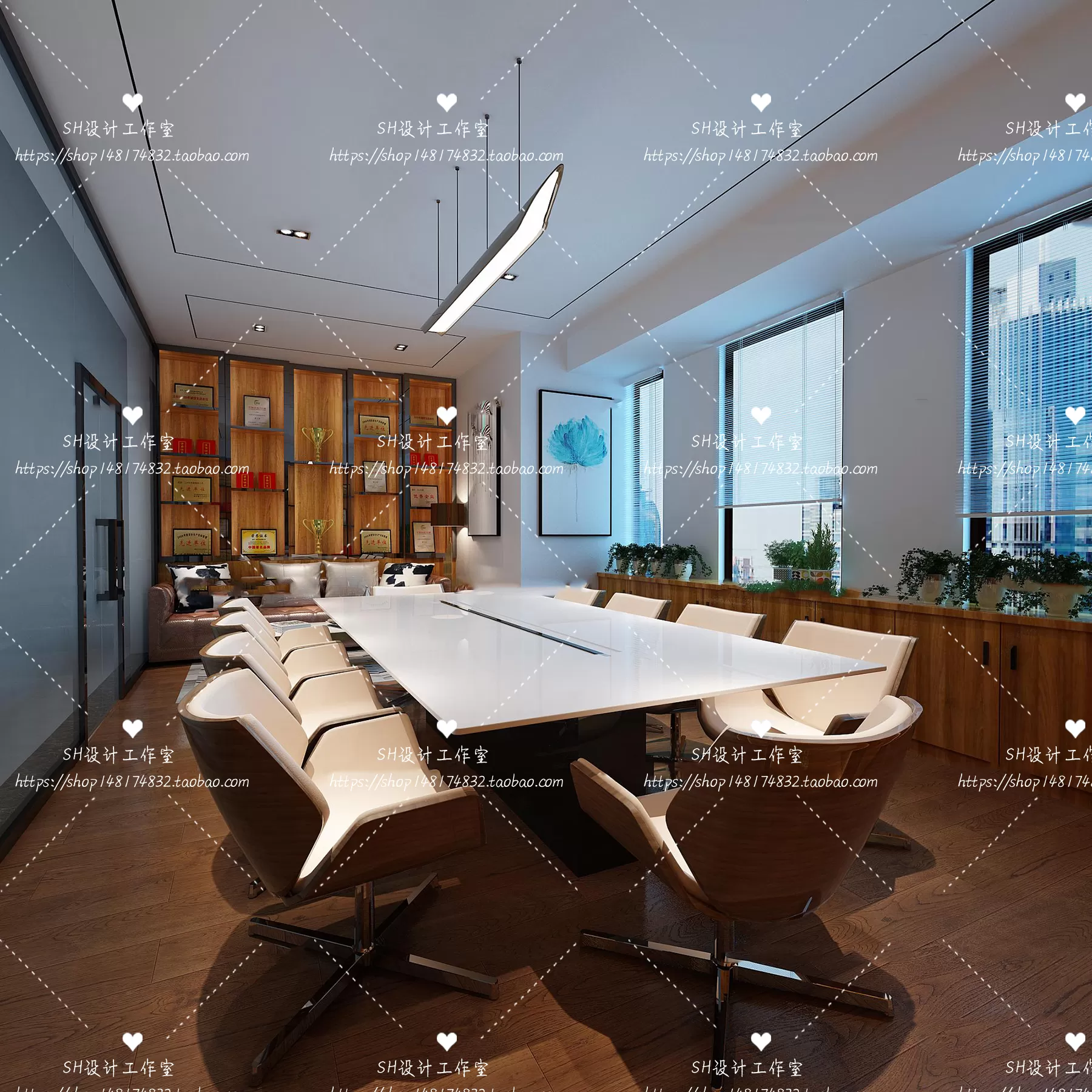MEETING ROOM 3D SCENES – VRAY RENDER – 54