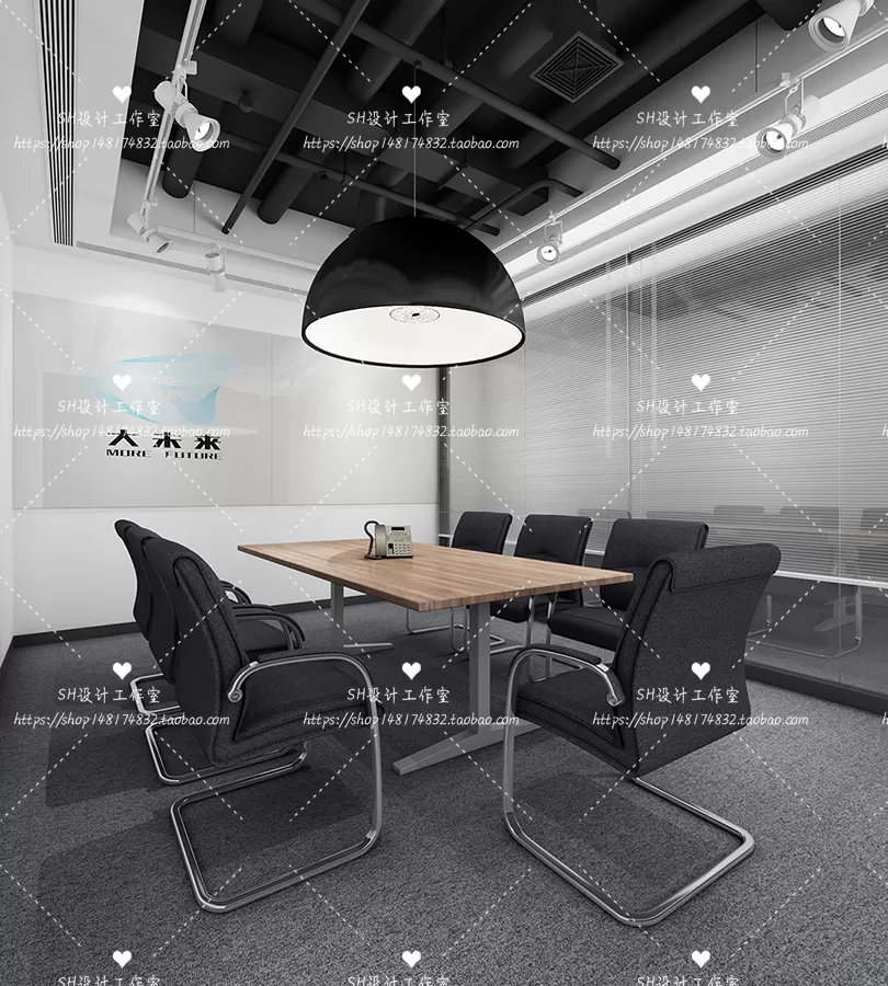 MEETING ROOM 3D SCENES – VRAY RENDER – 55