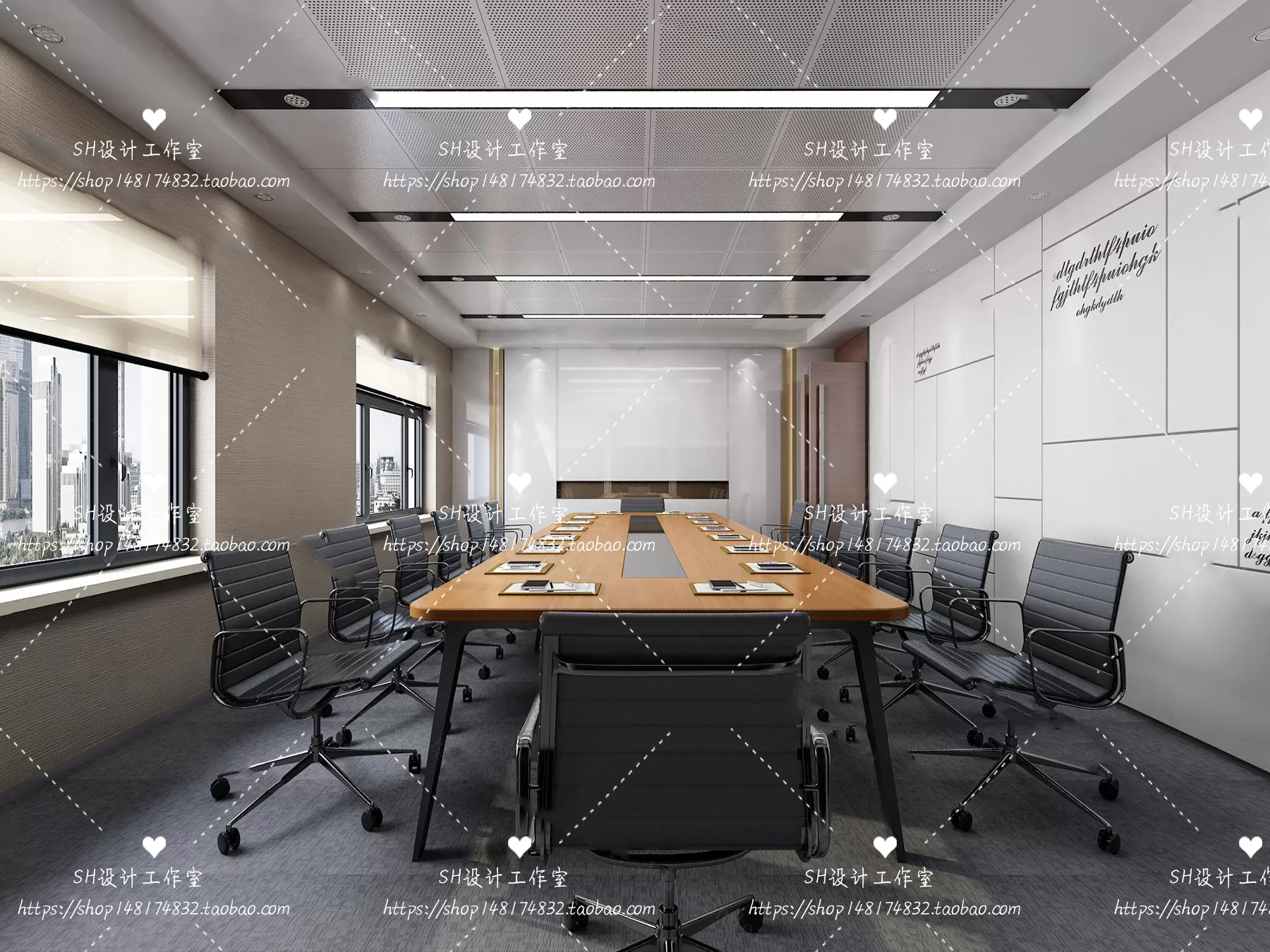 MEETING ROOM 3D SCENES – VRAY RENDER – 56