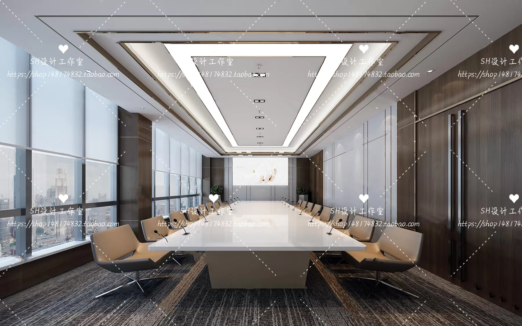MEETING ROOM 3D SCENES – VRAY RENDER – 57
