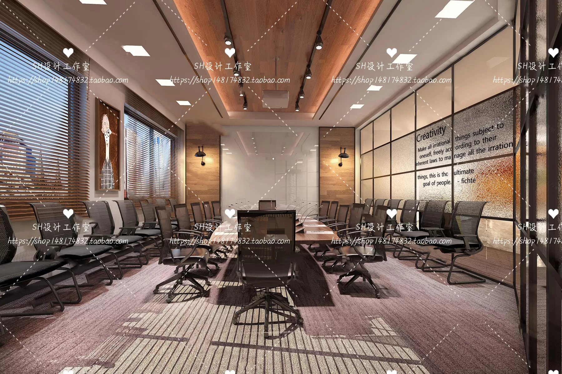 MEETING ROOM 3D SCENES – VRAY RENDER – 60